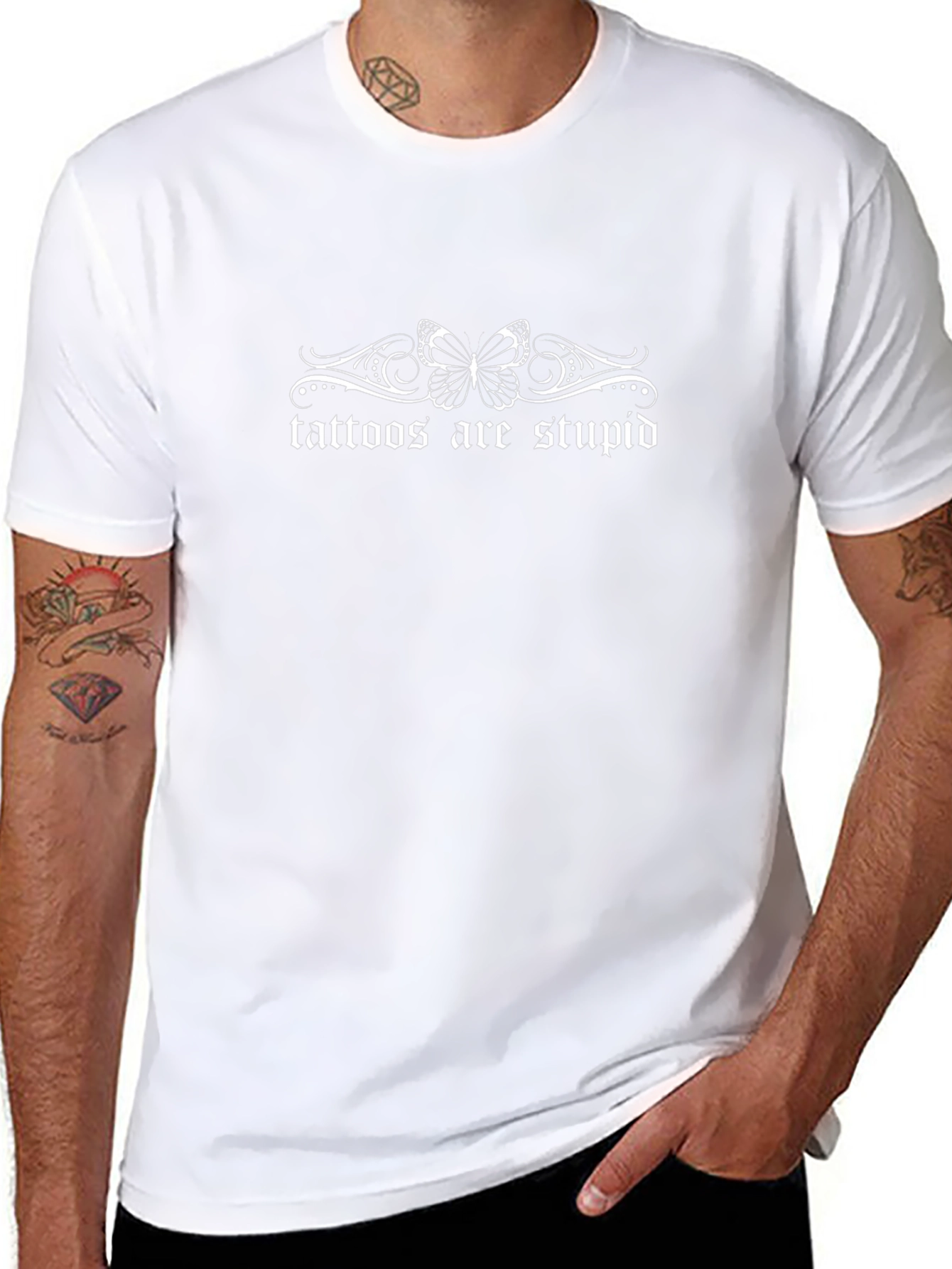 Tattoos Are Stupid Graphic T-Shirt