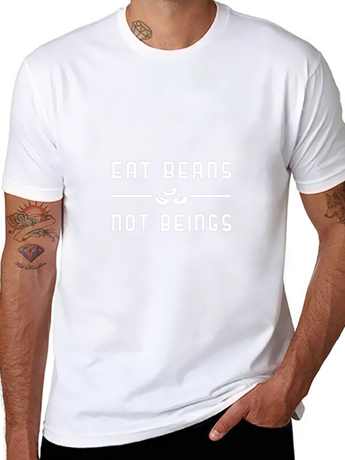 Eat Beans Not Beings Graphic Tee