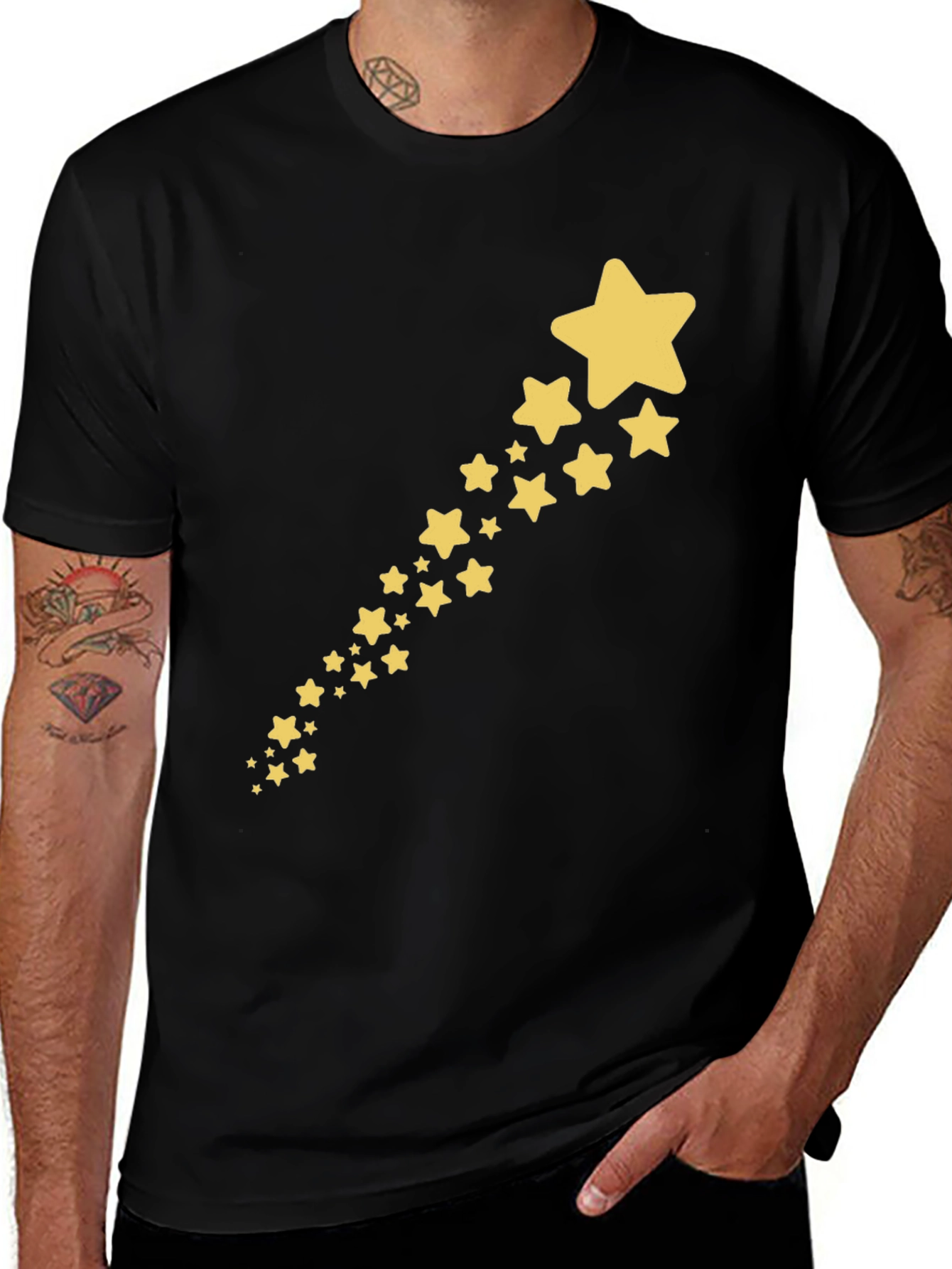 Starry Trail Black T-Shirt