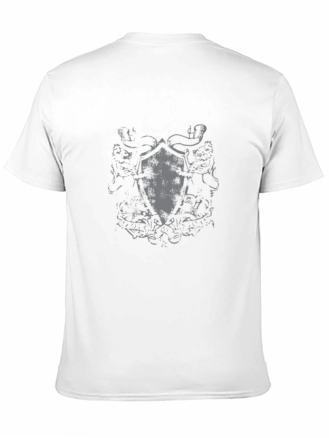Black Graphic Tee with Shield Design
