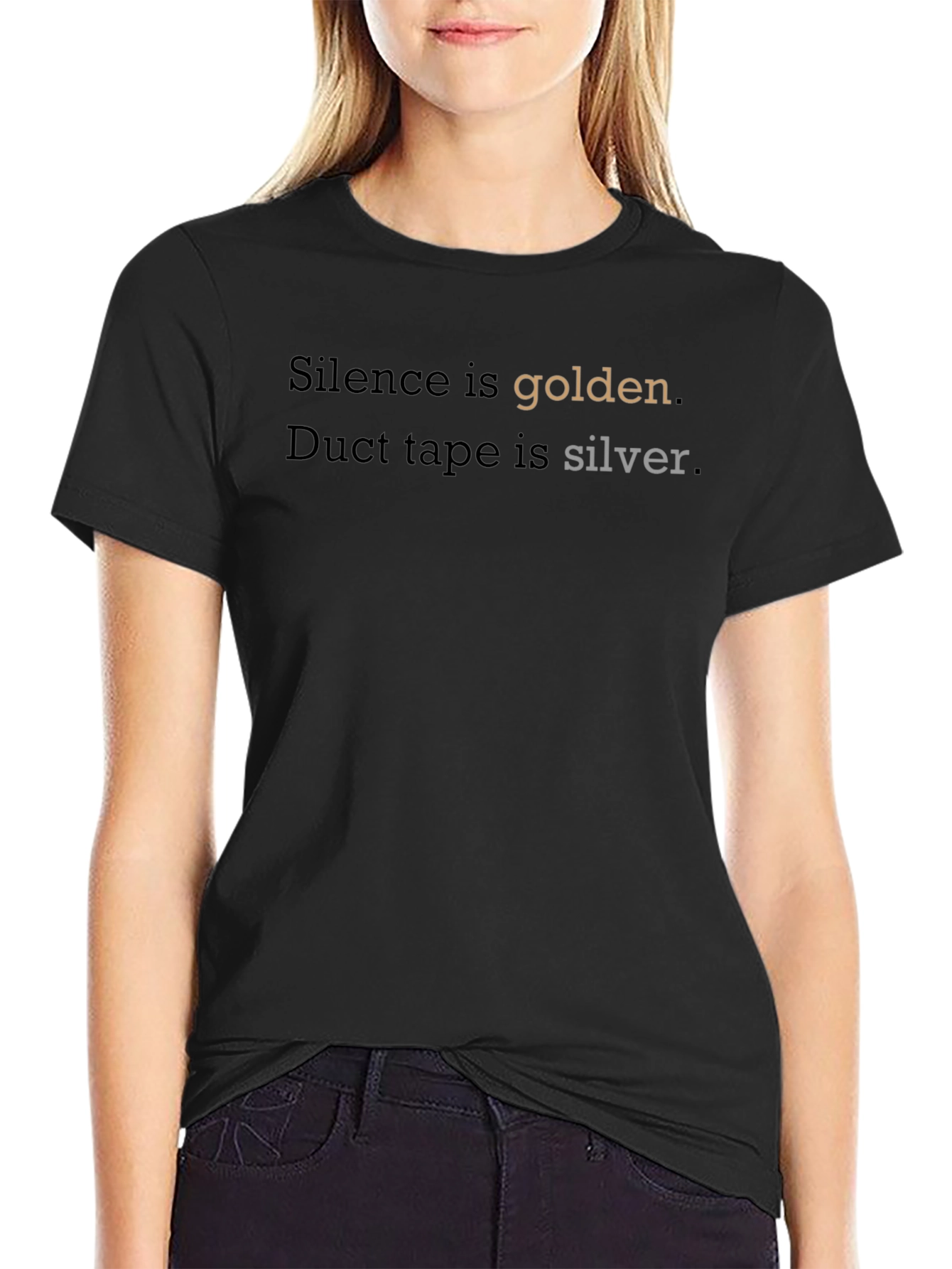 Silence is Golden T-Shirt - Funny Graphic Tee