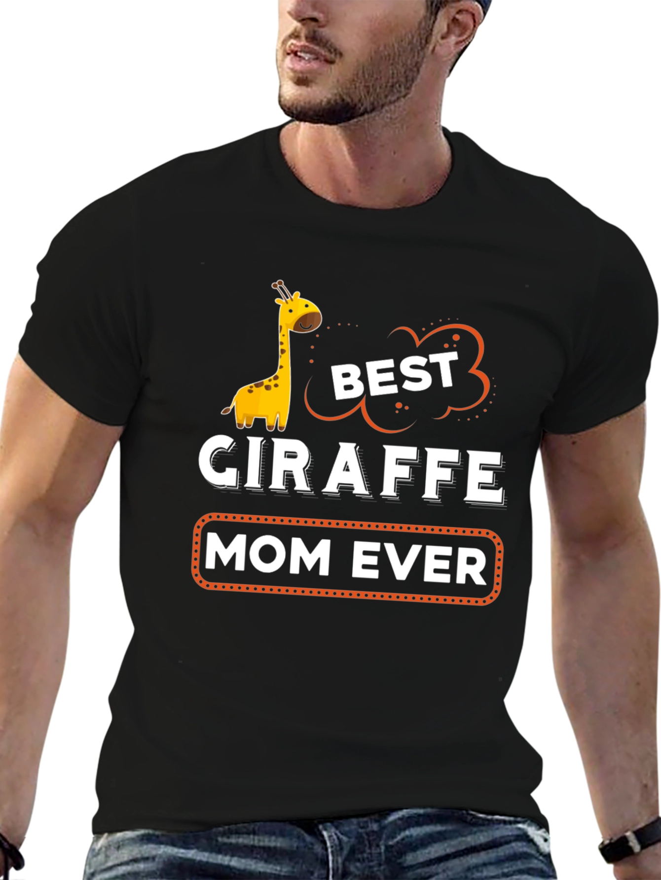 Best Giraffe Mom Ever Graphic T-Shirt