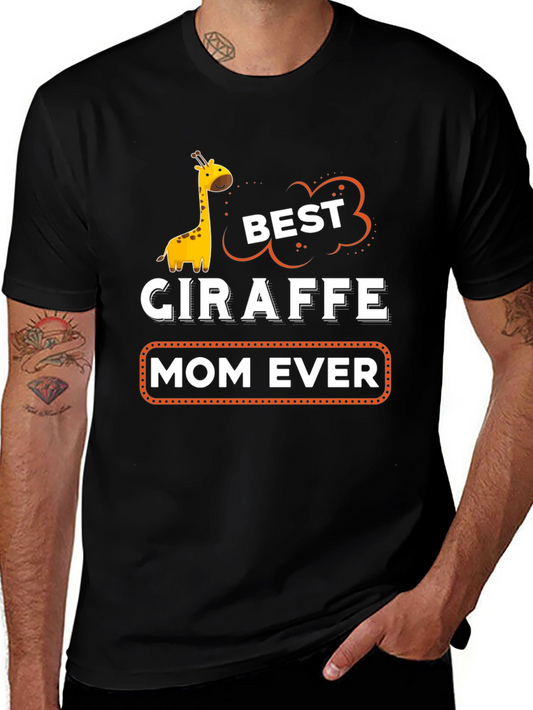 Best Giraffe Mom Ever Graphic T-Shirt