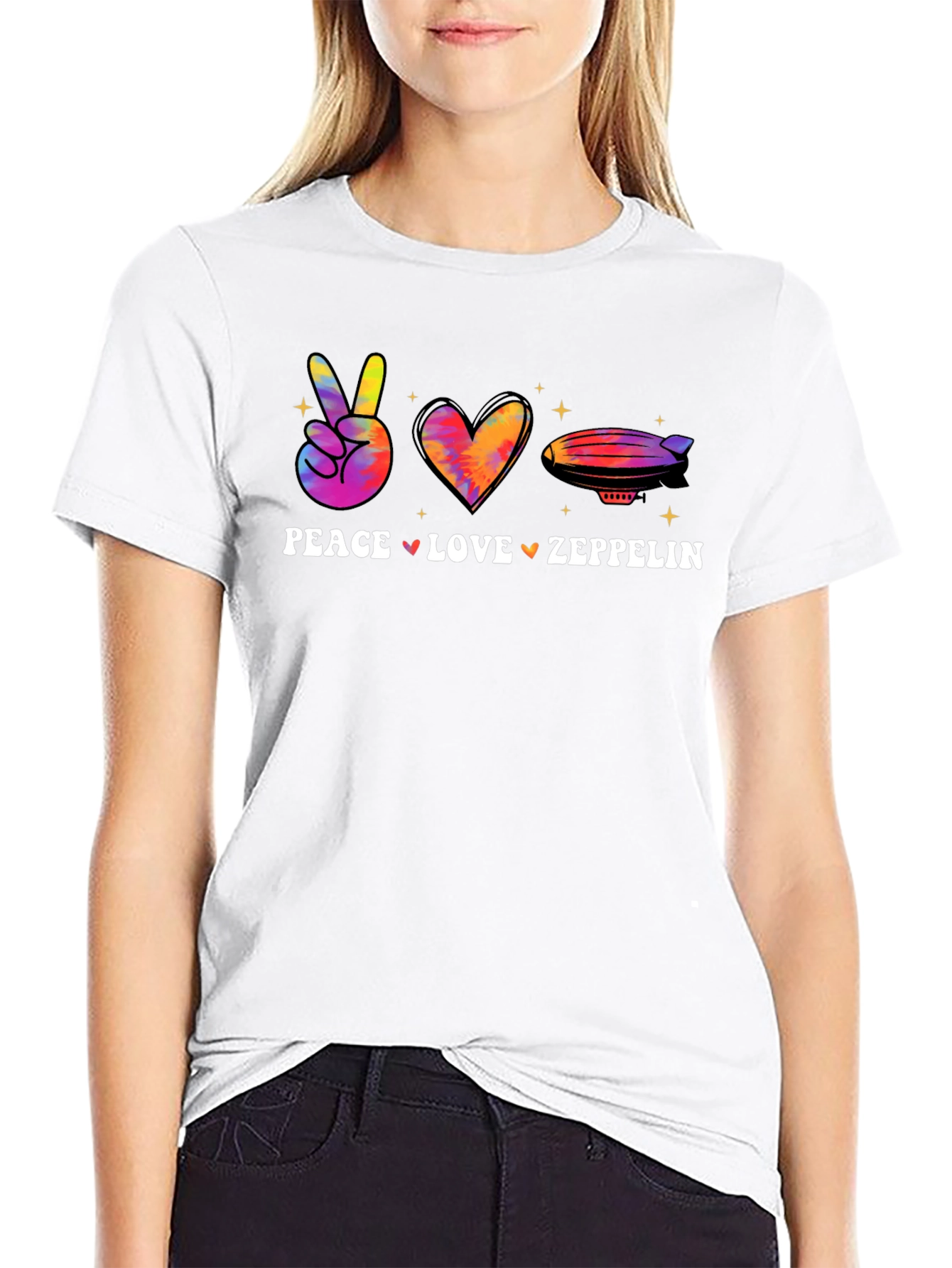 Peace Love Zeppelin Graphic Tee