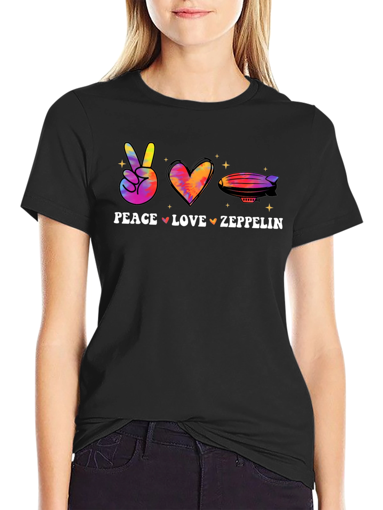 Peace Love Zeppelin Graphic Tee