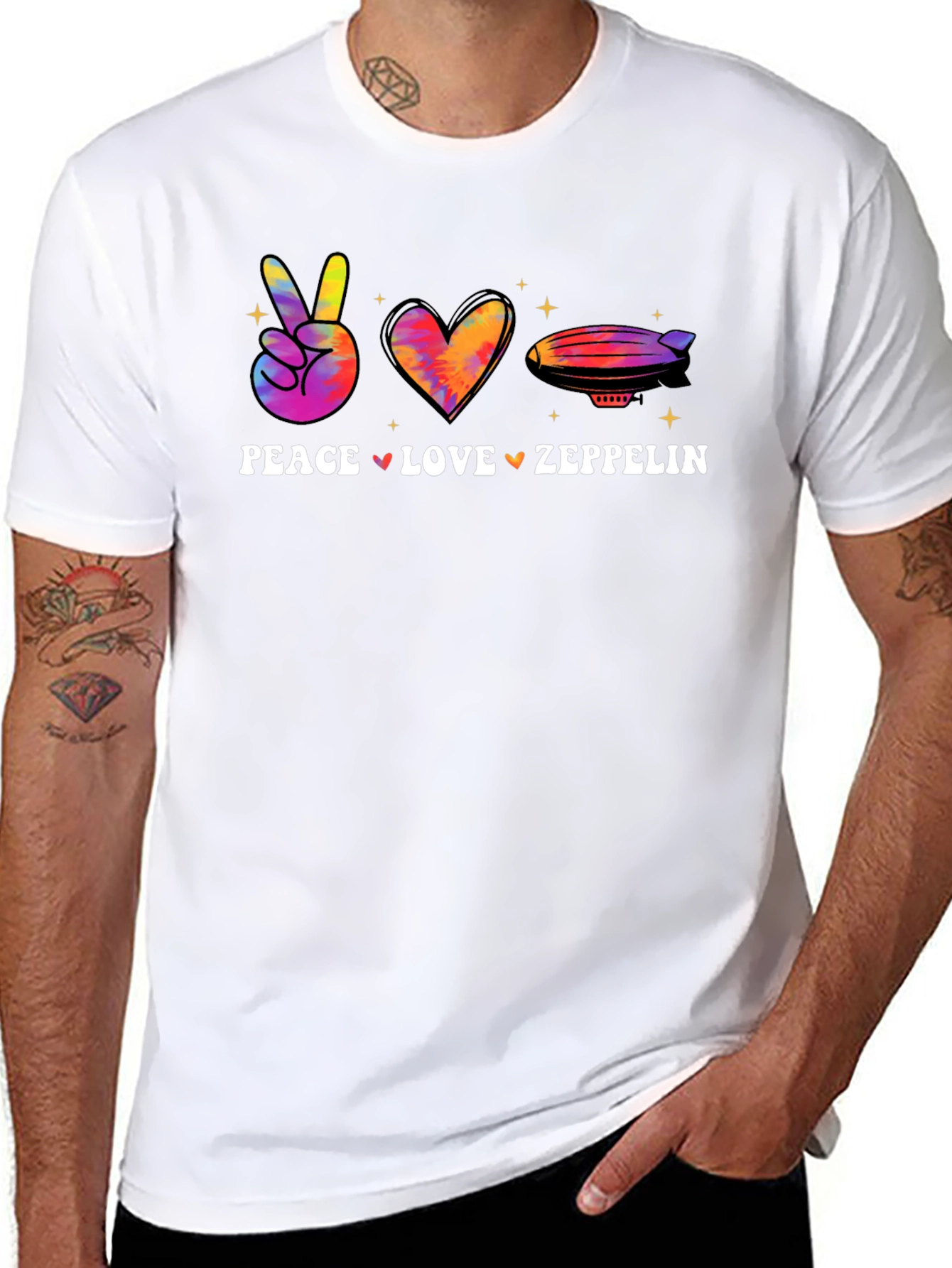 Peace Love Zeppelin Graphic Tee