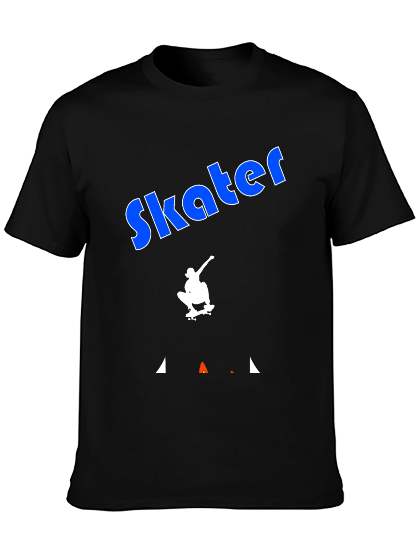 Skater Graphic Tee - Cool Black T-Shirt