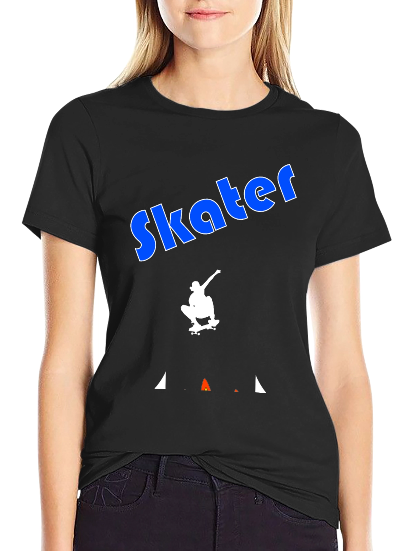 Skater Graphic Tee - Cool Black T-Shirt