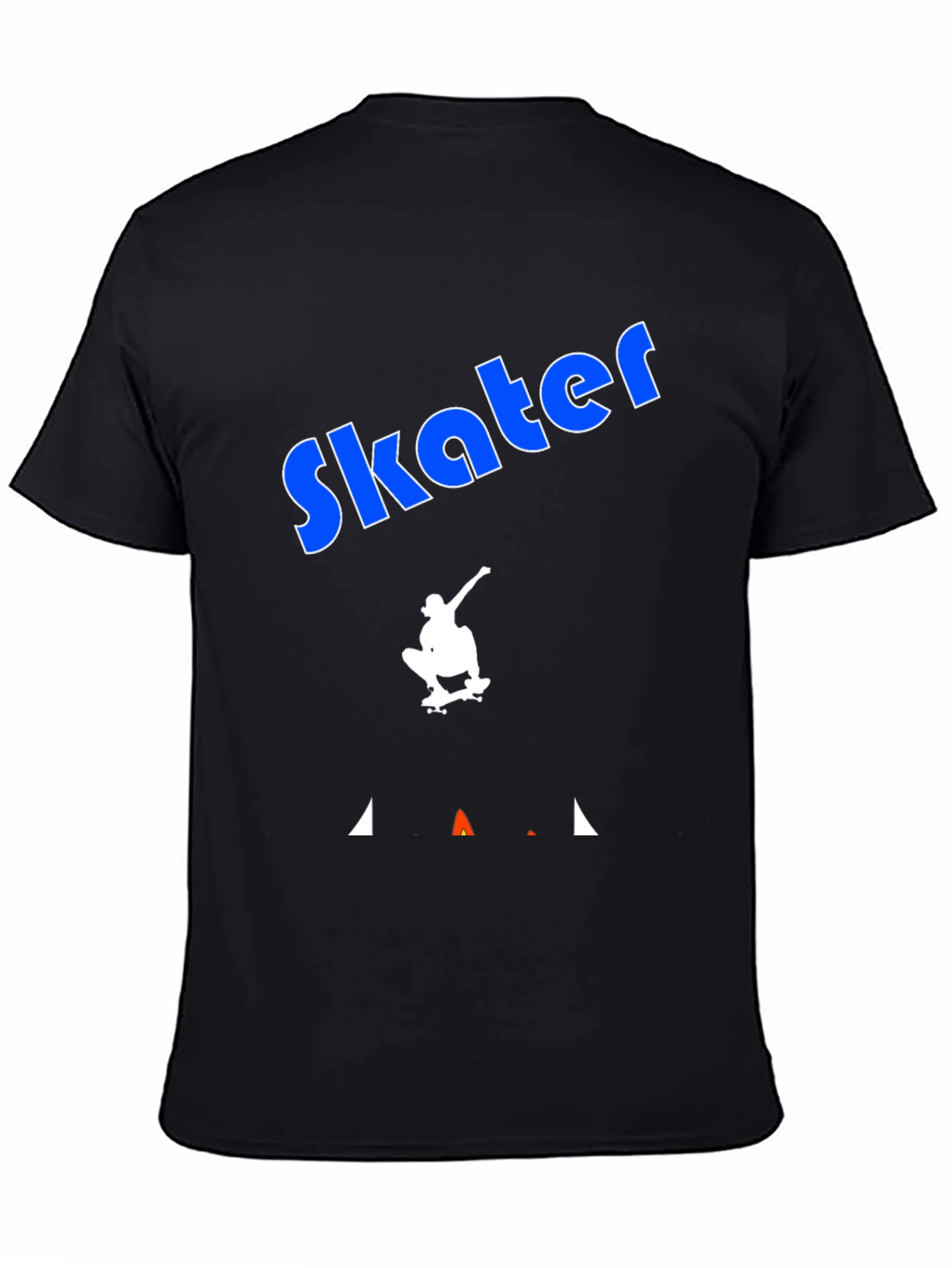 Skater Graphic Tee - Cool Black T-Shirt