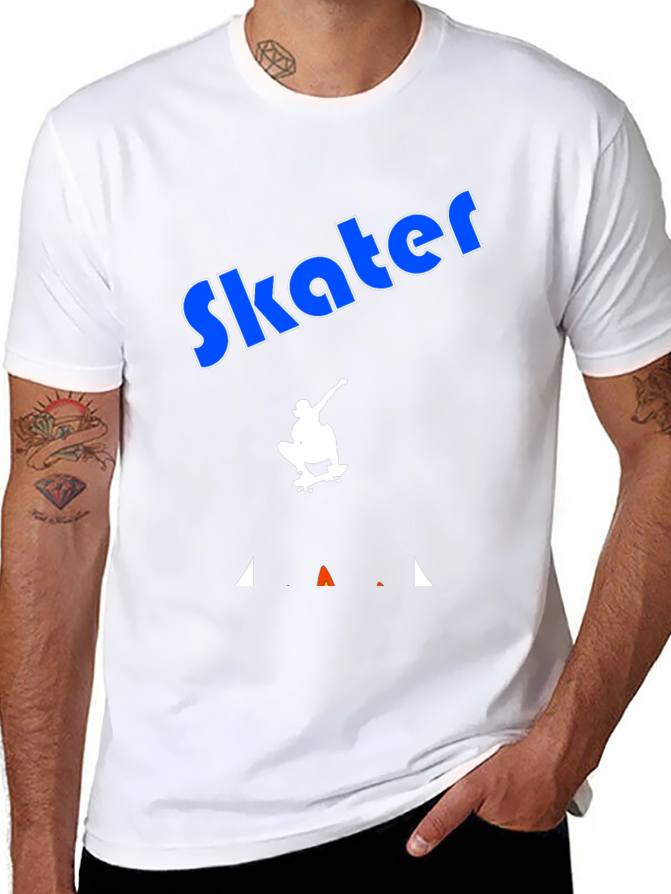 Skater Graphic Tee - Cool Black T-Shirt