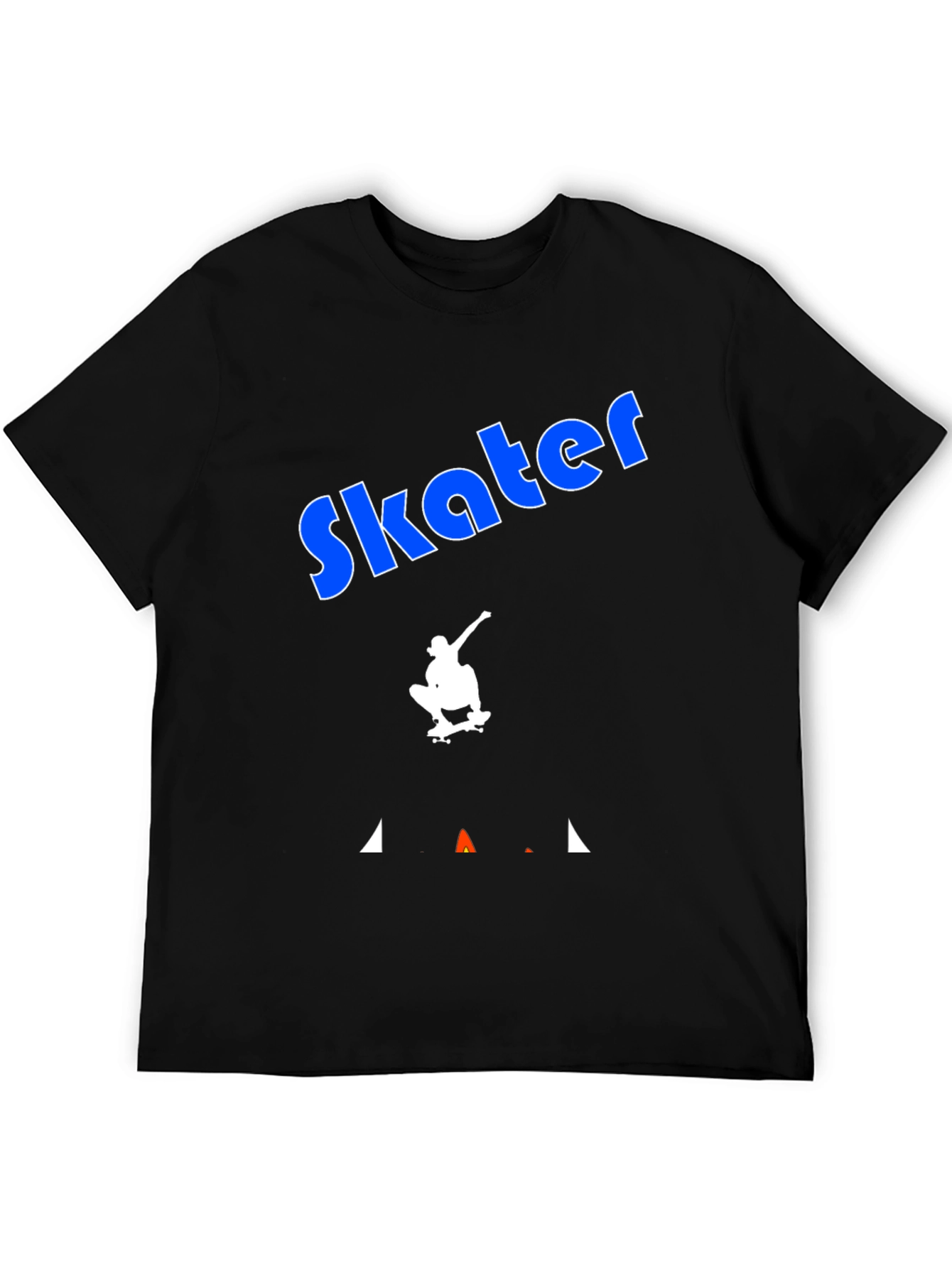 Skater Graphic Tee - Cool Black T-Shirt