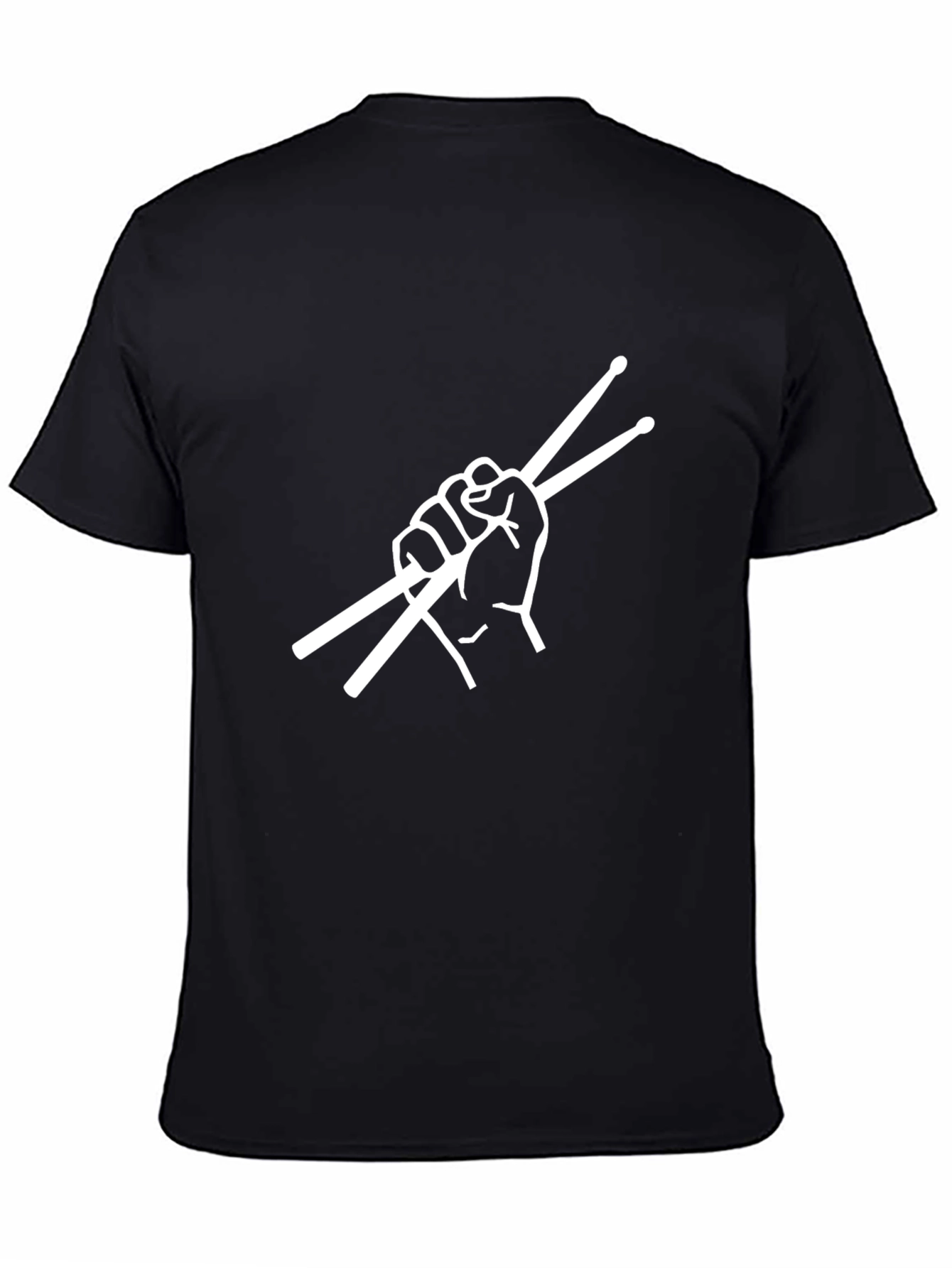 Drummers Hand T-Shirt - Black Cotton Tee