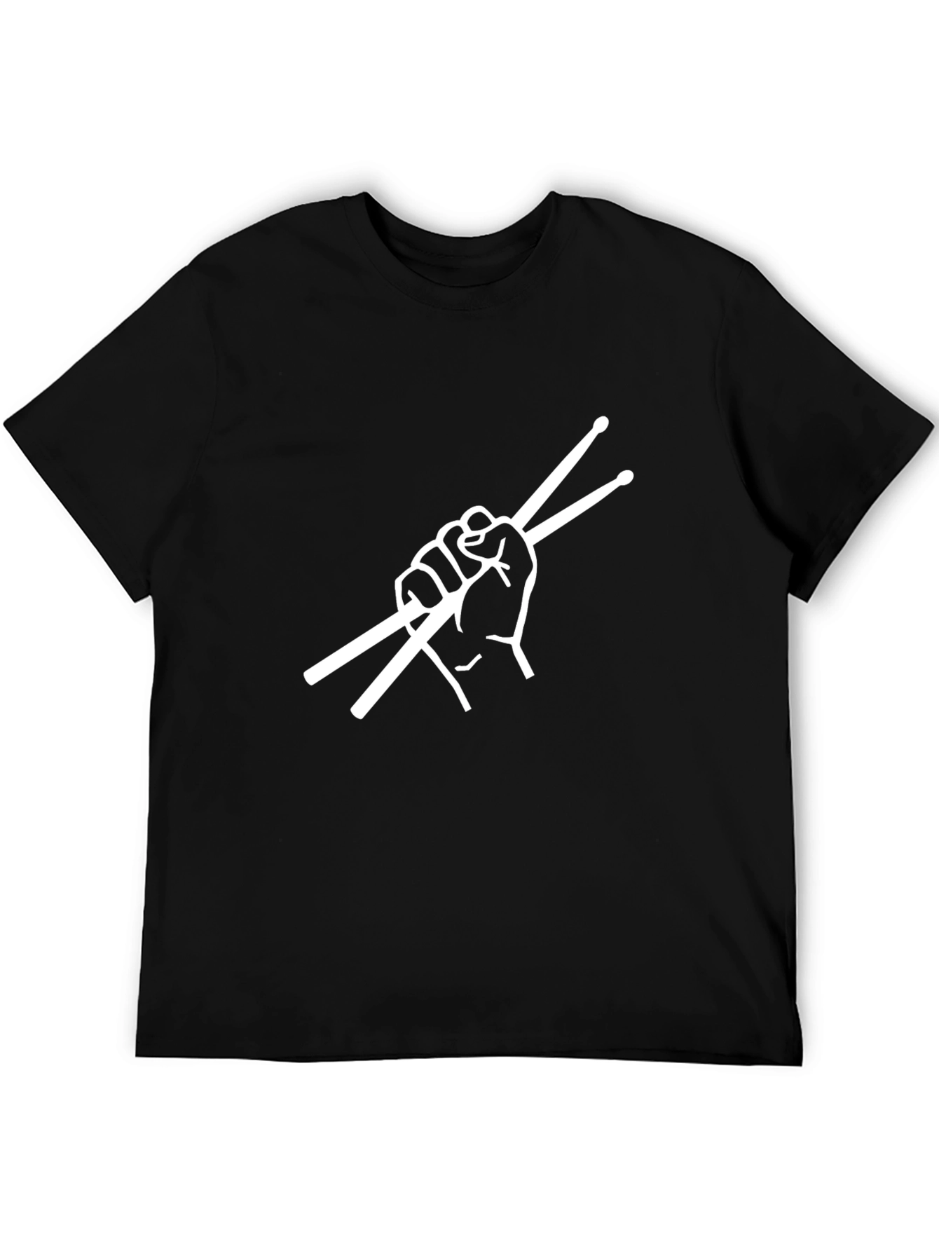 Drummers Hand T-Shirt - Black Cotton Tee