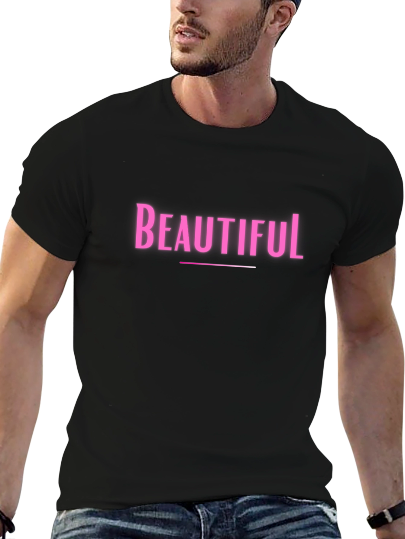 Beautiful Graphic Tee - Trendy Casual Wear