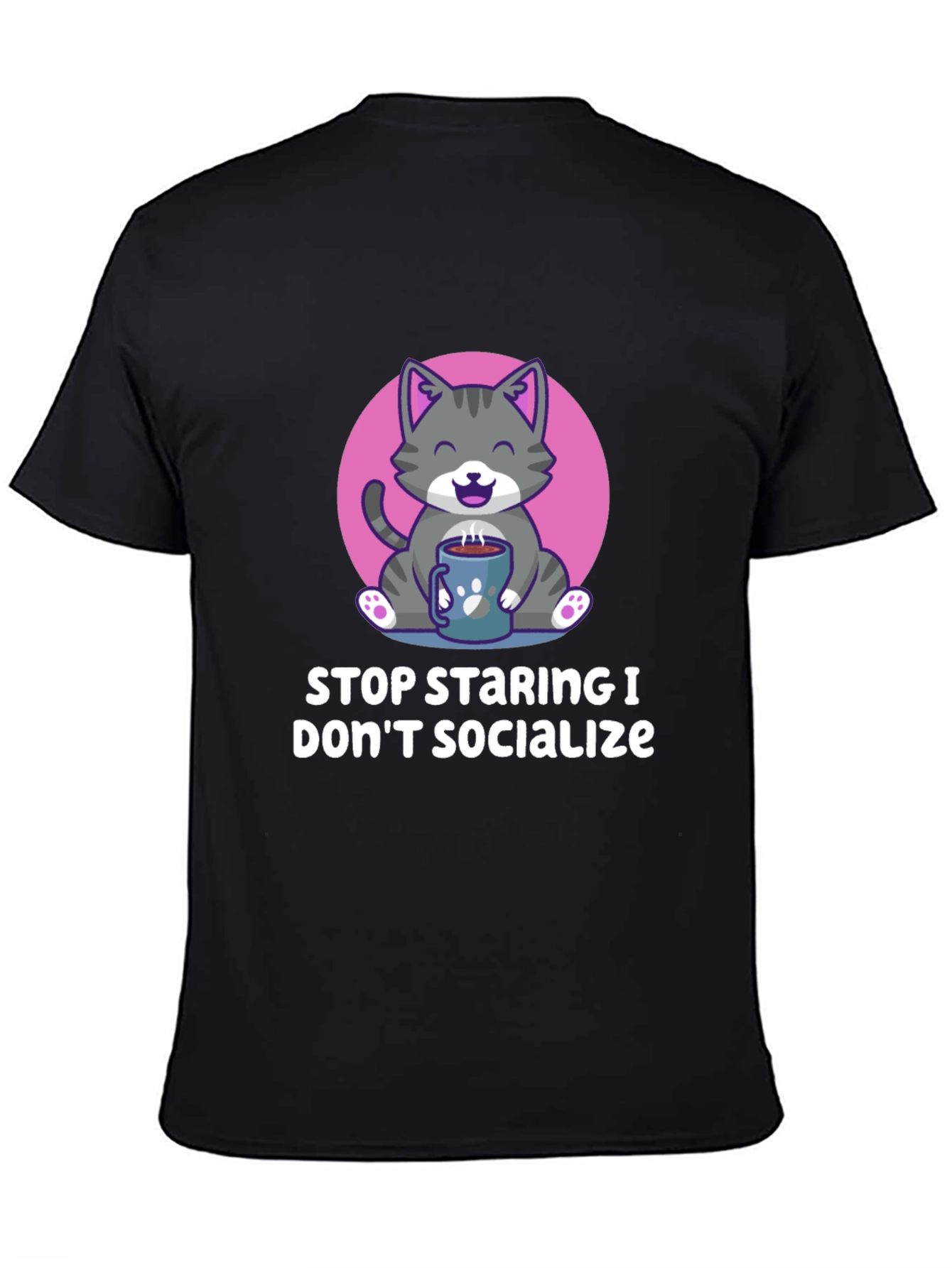 Funny Cat Lover T-Shirt - Introvert Design