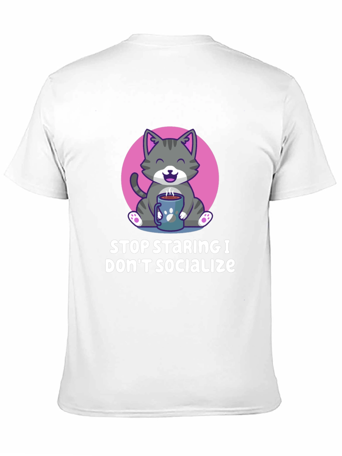 Funny Cat Lover T-Shirt - Introvert Design