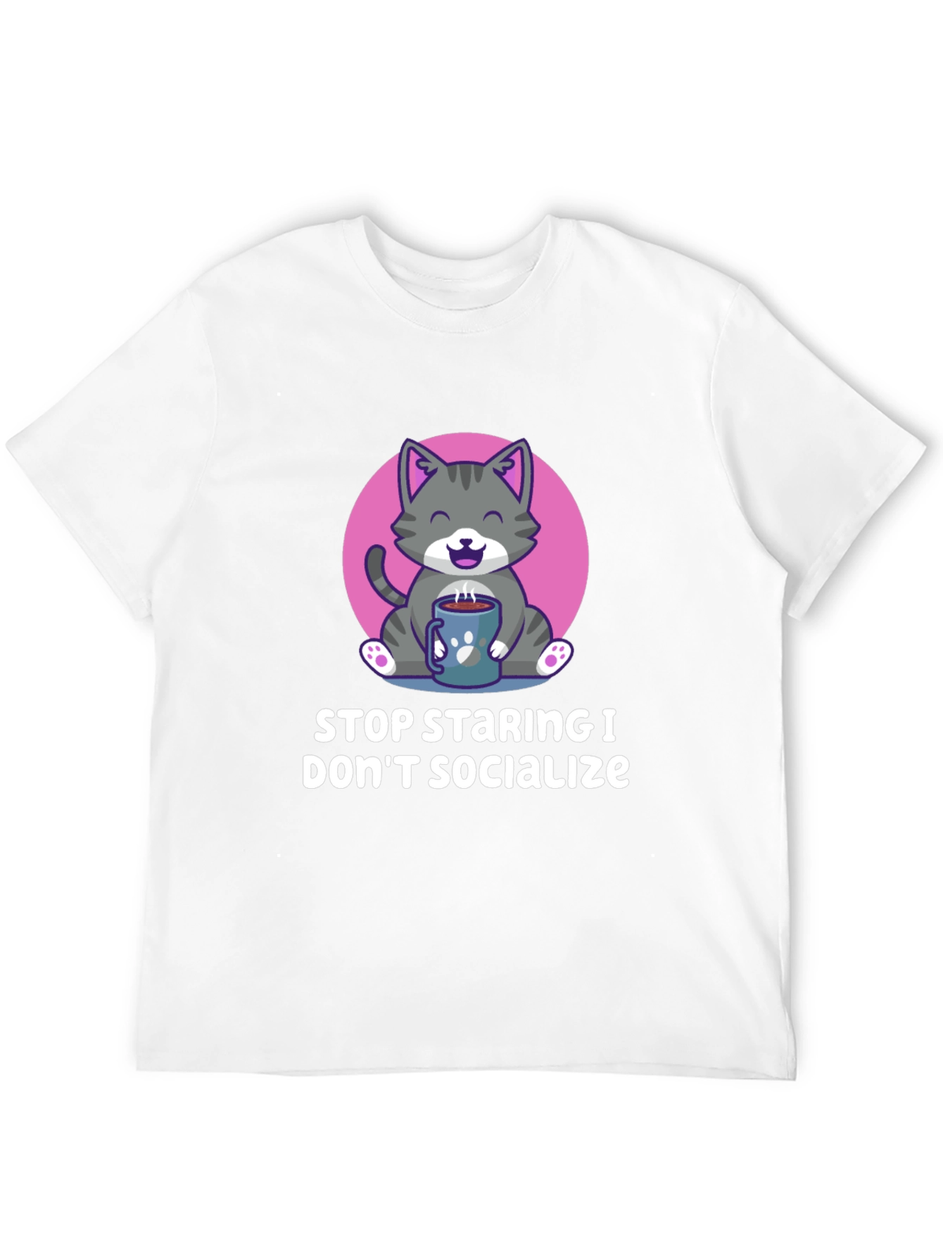 Funny Cat Lover T-Shirt - Introvert Design