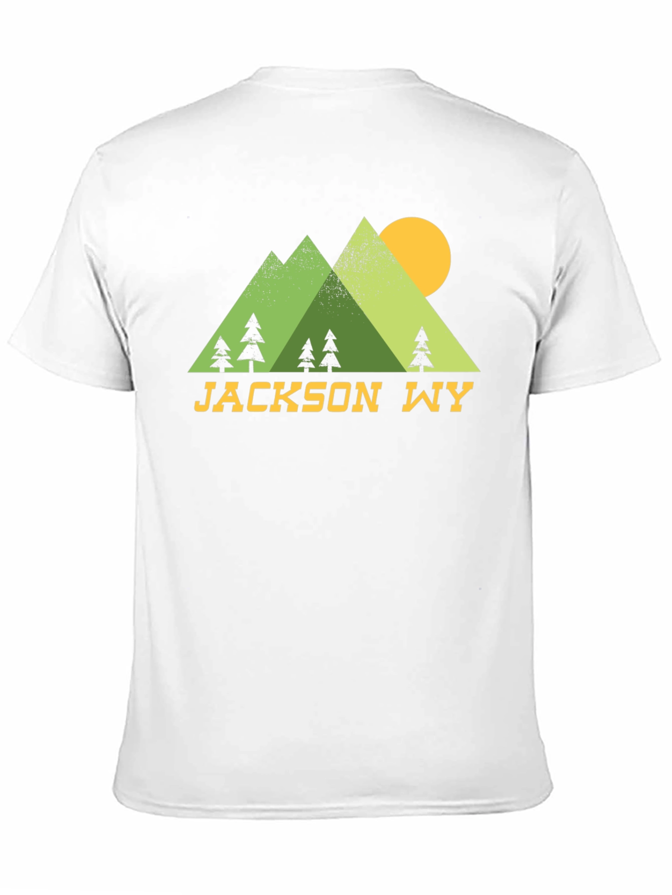 Jackson WY Mountain Scene Graphic T-Shirt