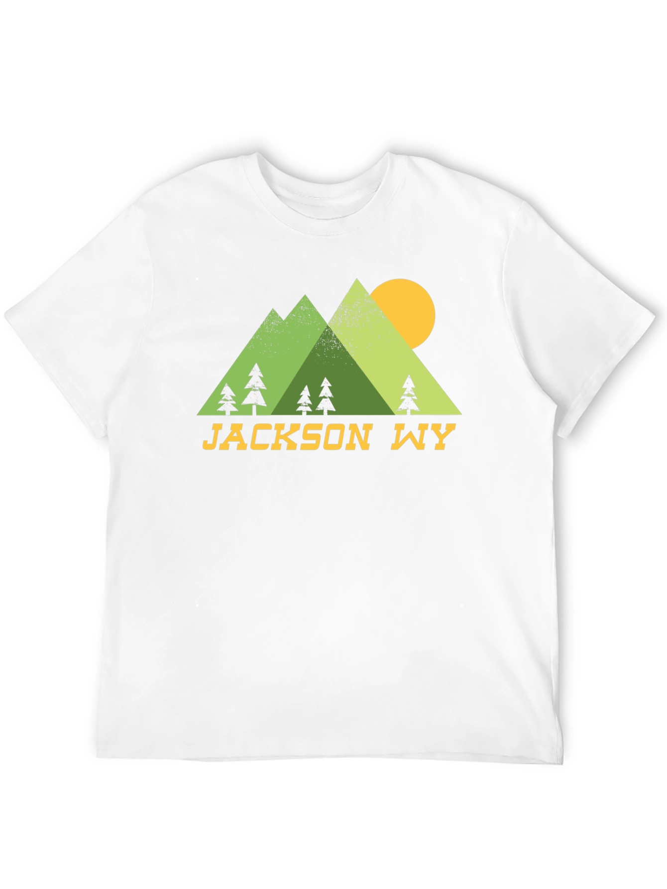 Jackson WY Mountain Scene Graphic T-Shirt