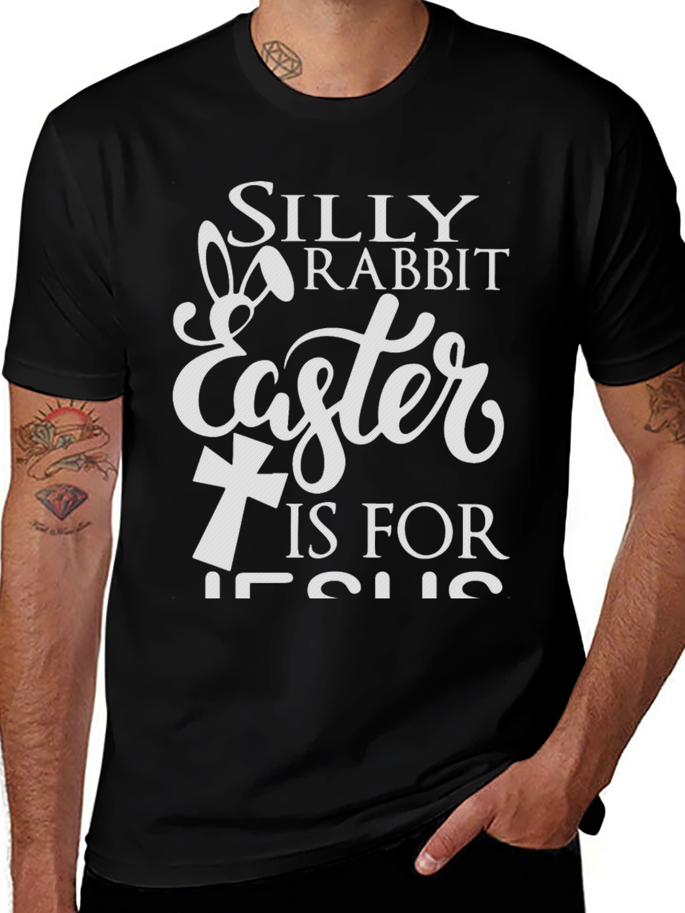Silly Rabbit Easter Is For Jesus T-Shirt