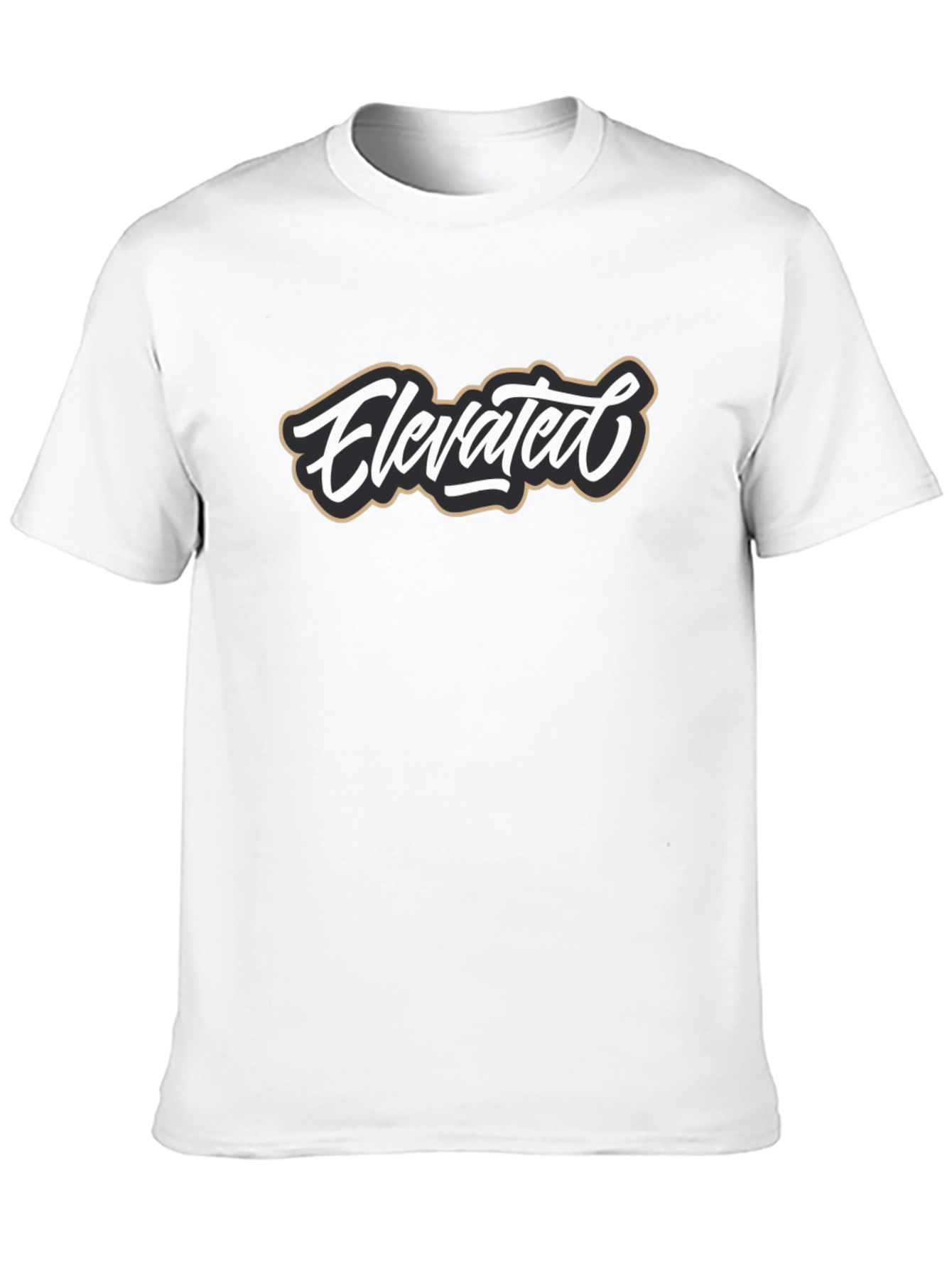 Elevated Graphic Tee - Black Cotton Blend