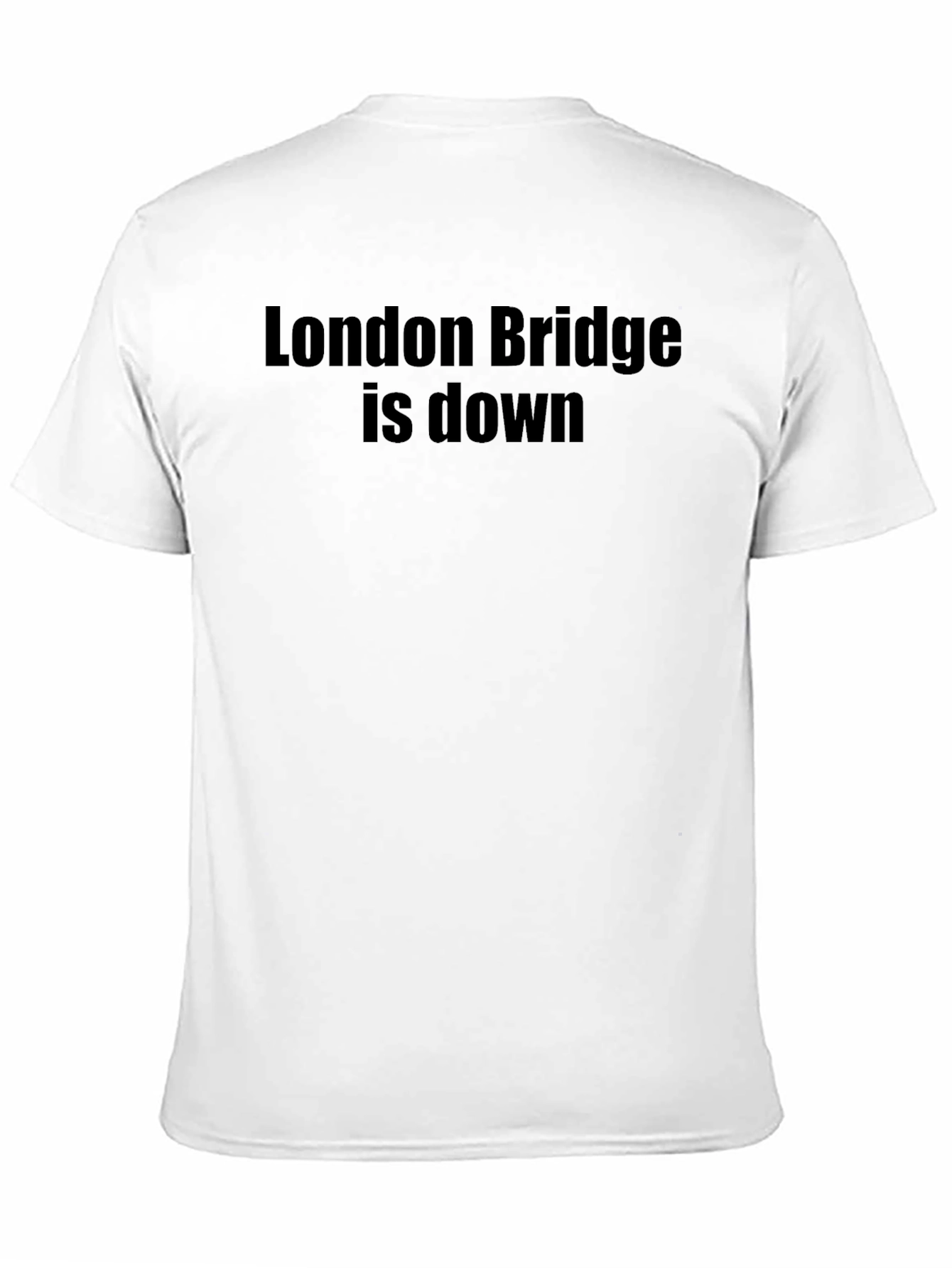 London Bridge is Down Black Graphic Tee