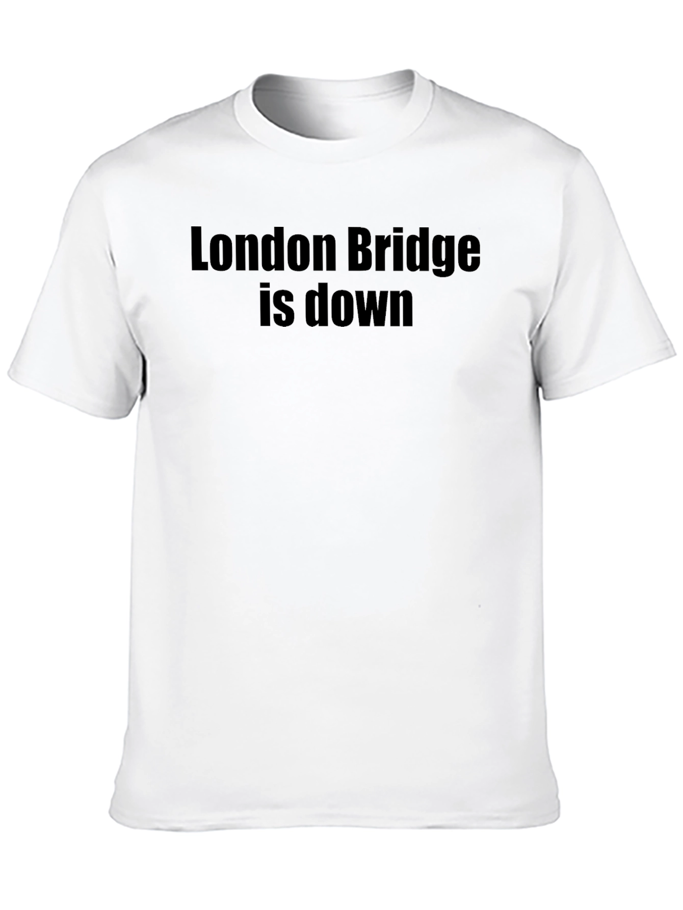 London Bridge is Down Black Graphic Tee