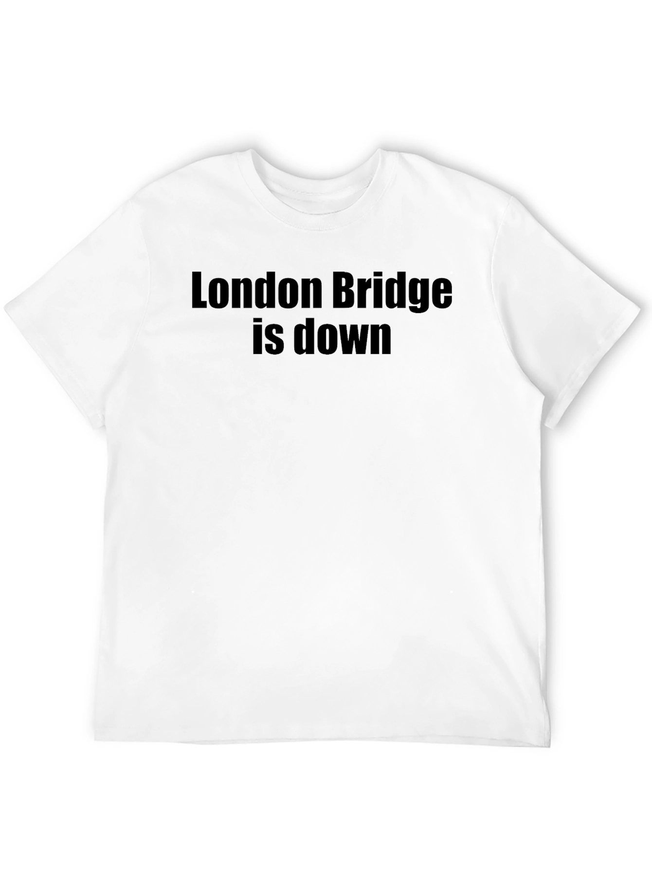 London Bridge is Down Black Graphic Tee