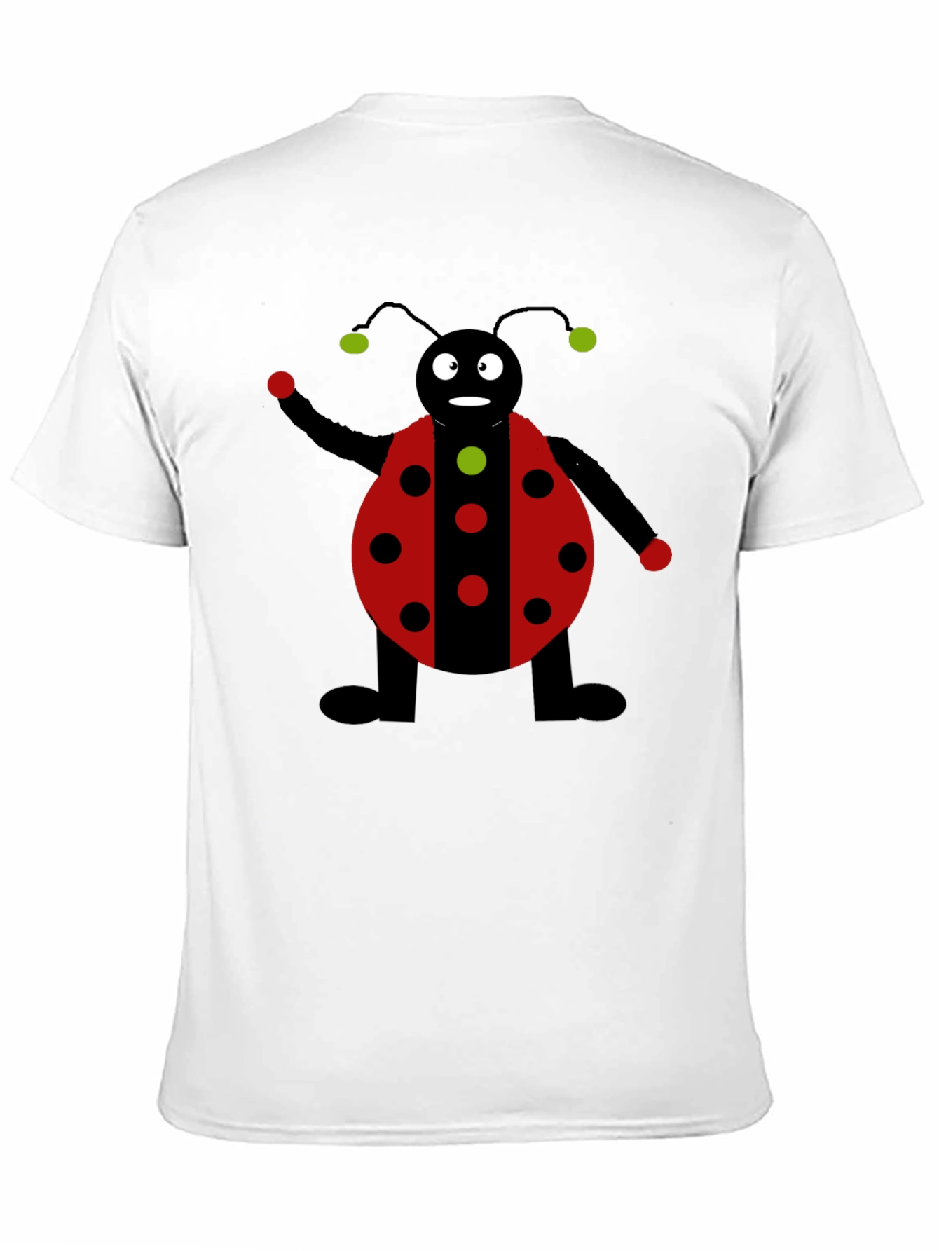Ladybug Graphic Black T-Shirt