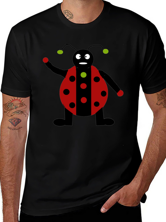 Ladybug Graphic Black T-Shirt