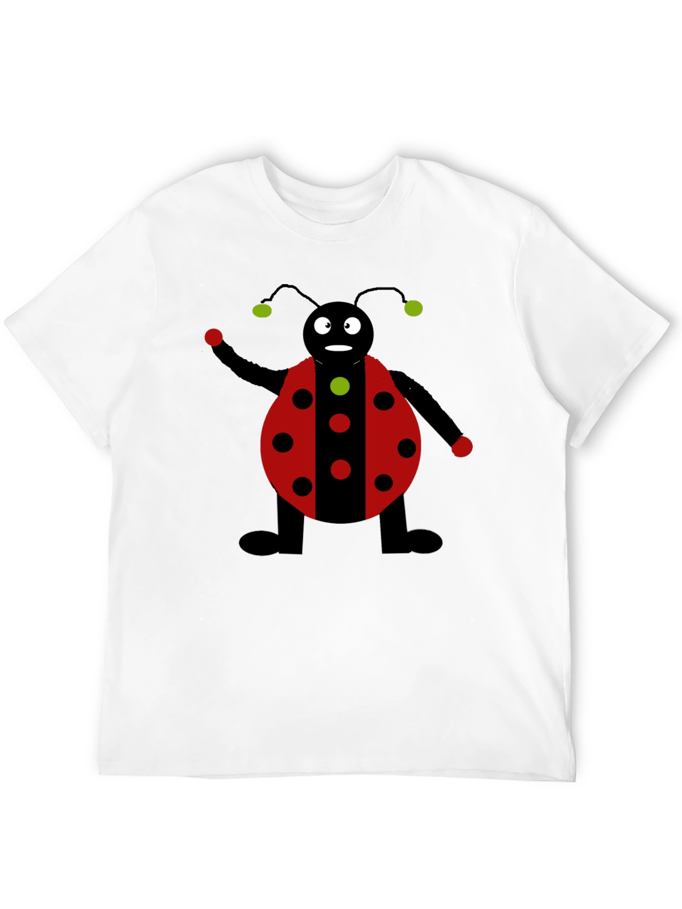 Ladybug Graphic Black T-Shirt
