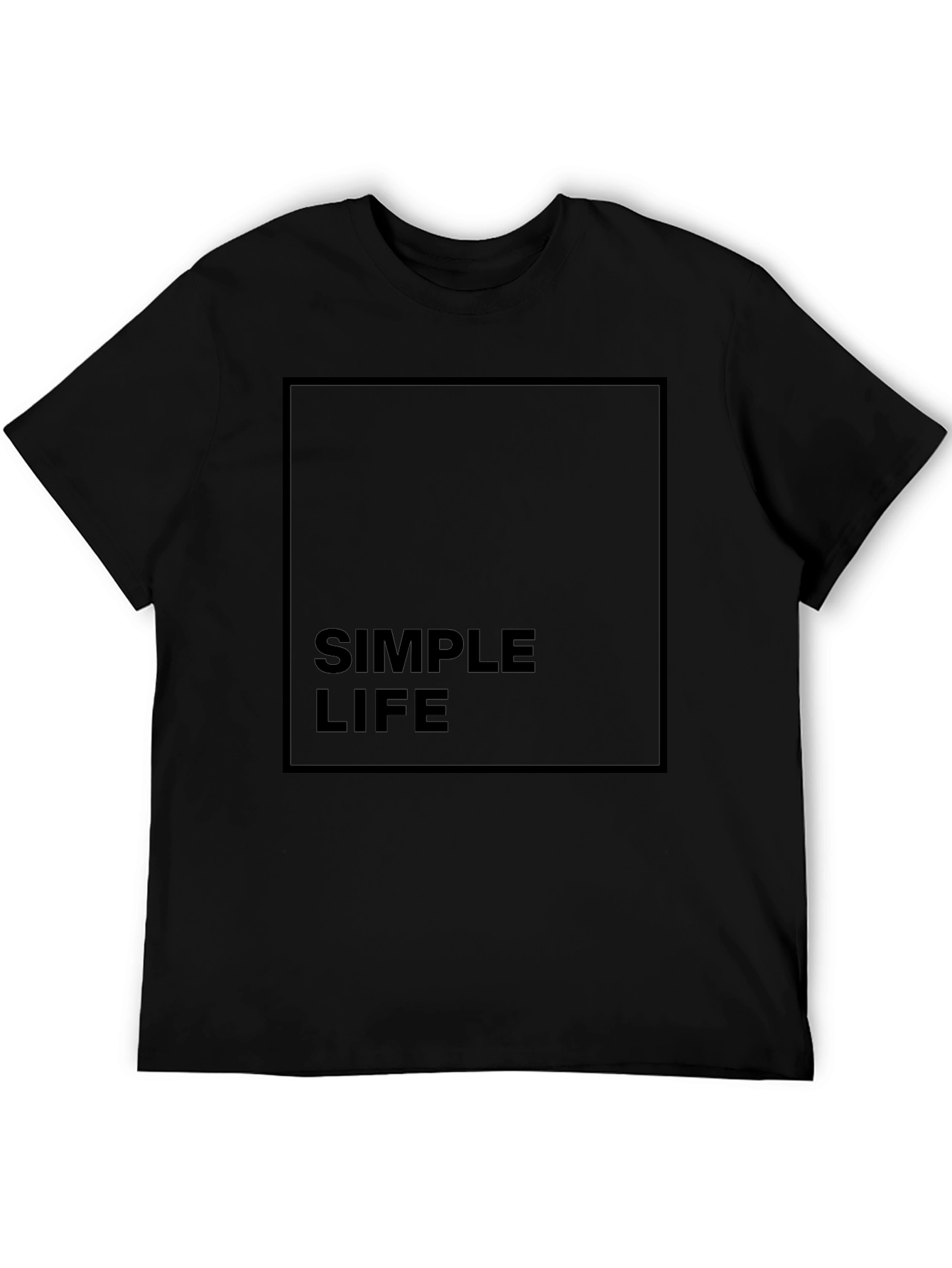 Simple Life Black Graphic Tee