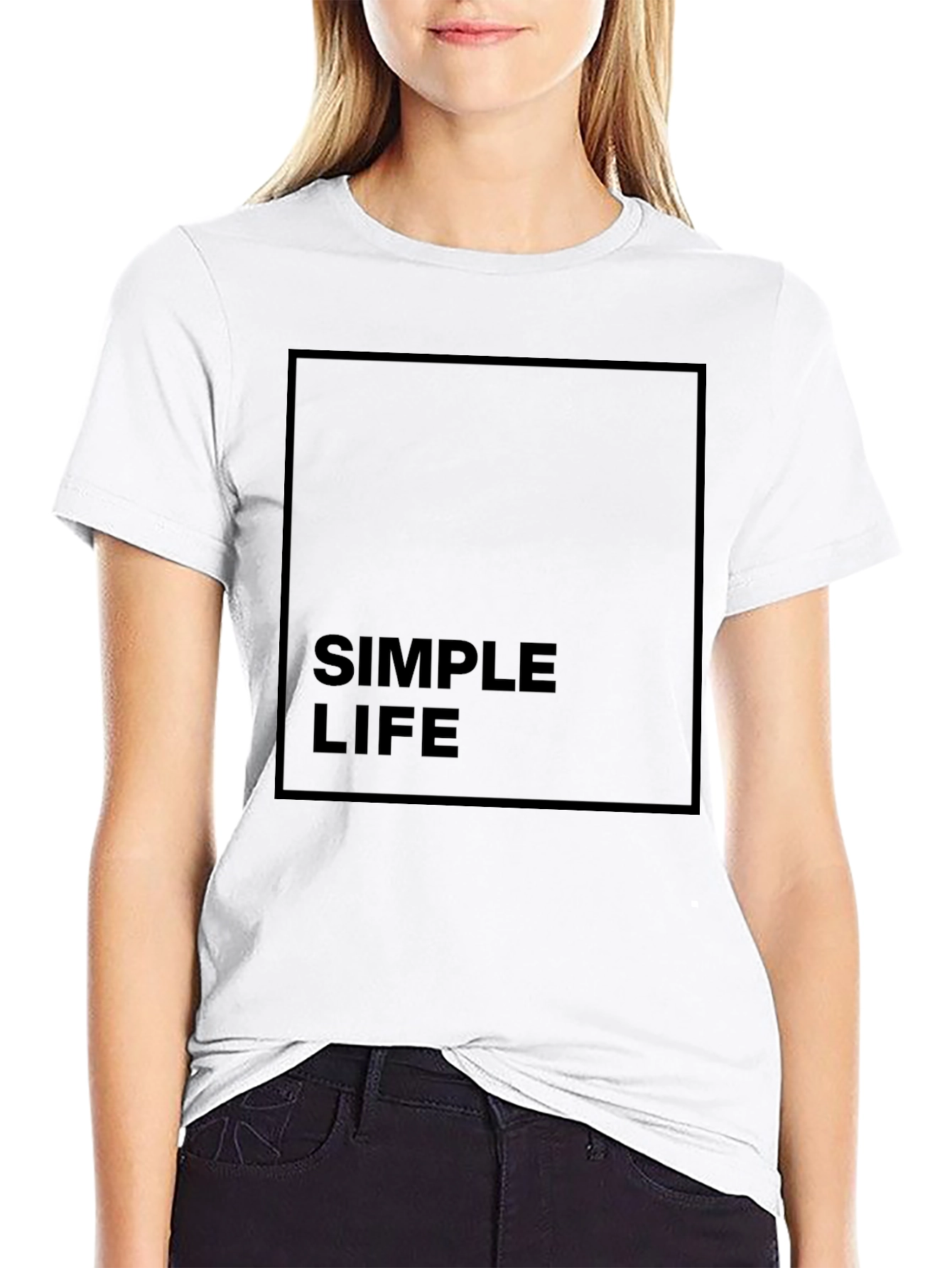 Simple Life Black Graphic Tee