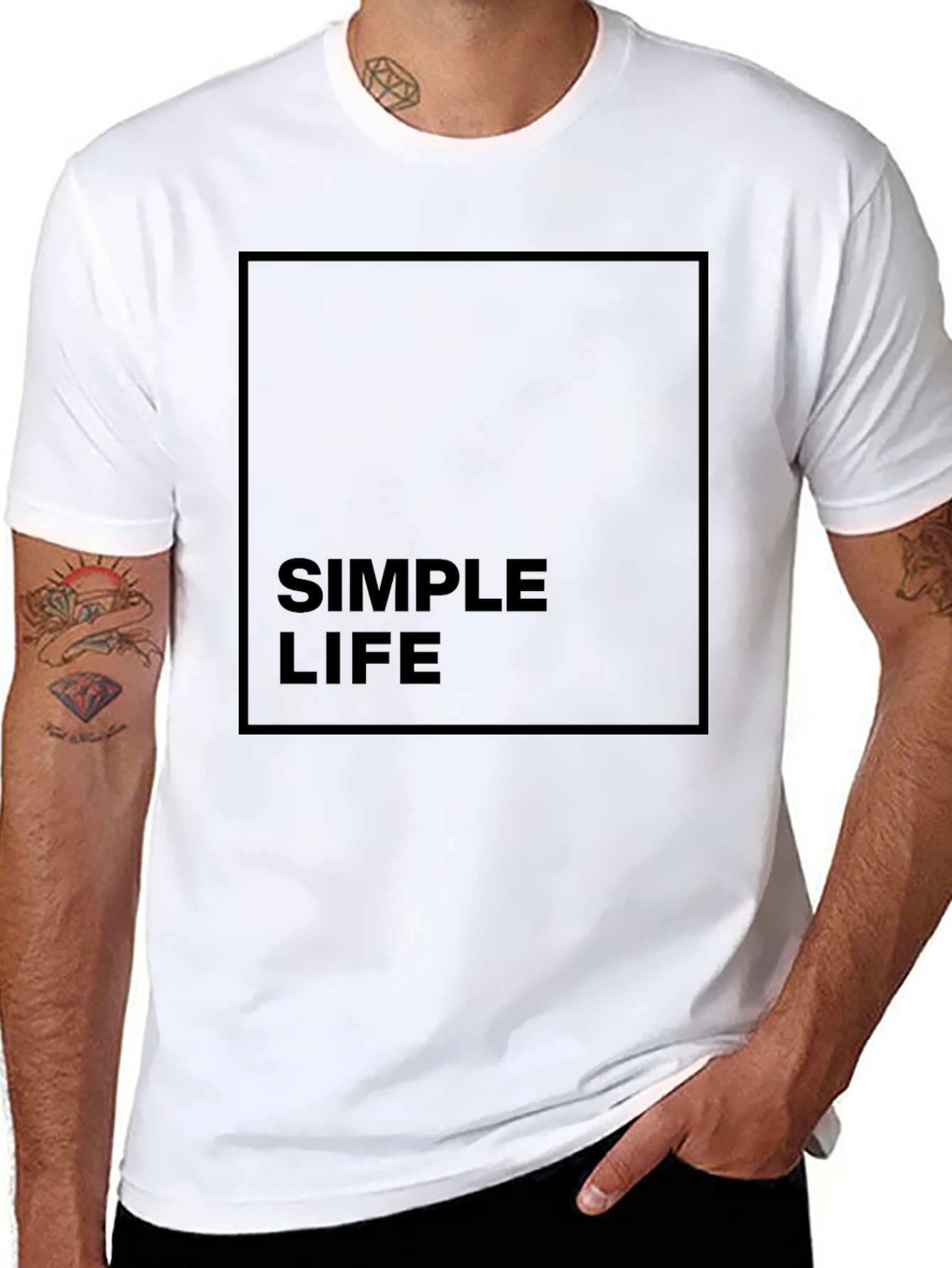 Simple Life Black Graphic Tee