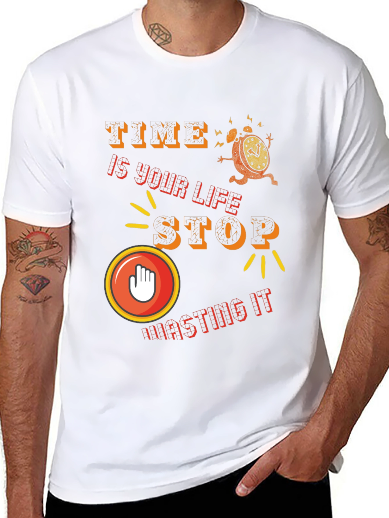 Time is Life - Stop Wasting It T-Shirt