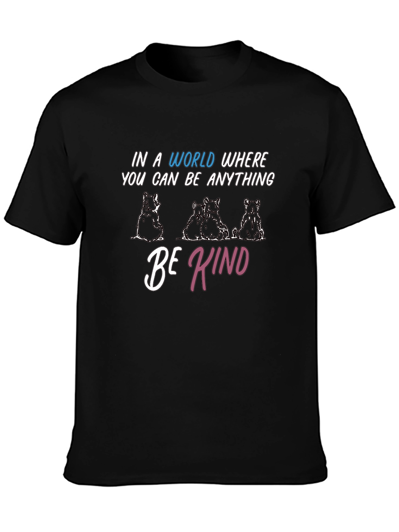 Be Kind Bears Graphic Tee - Soft Cotton Blend