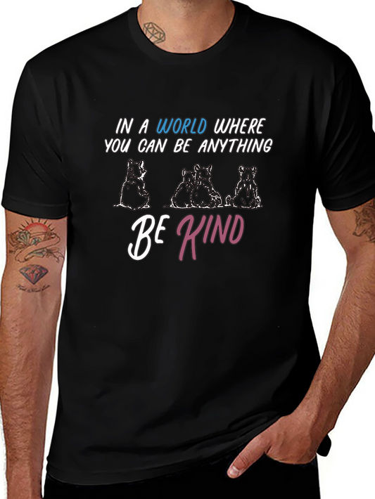 Be Kind Bears Graphic Tee - Soft Cotton Blend