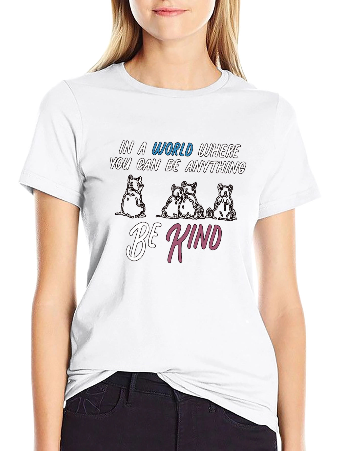 Be Kind Bears Graphic Tee - Soft Cotton Blend