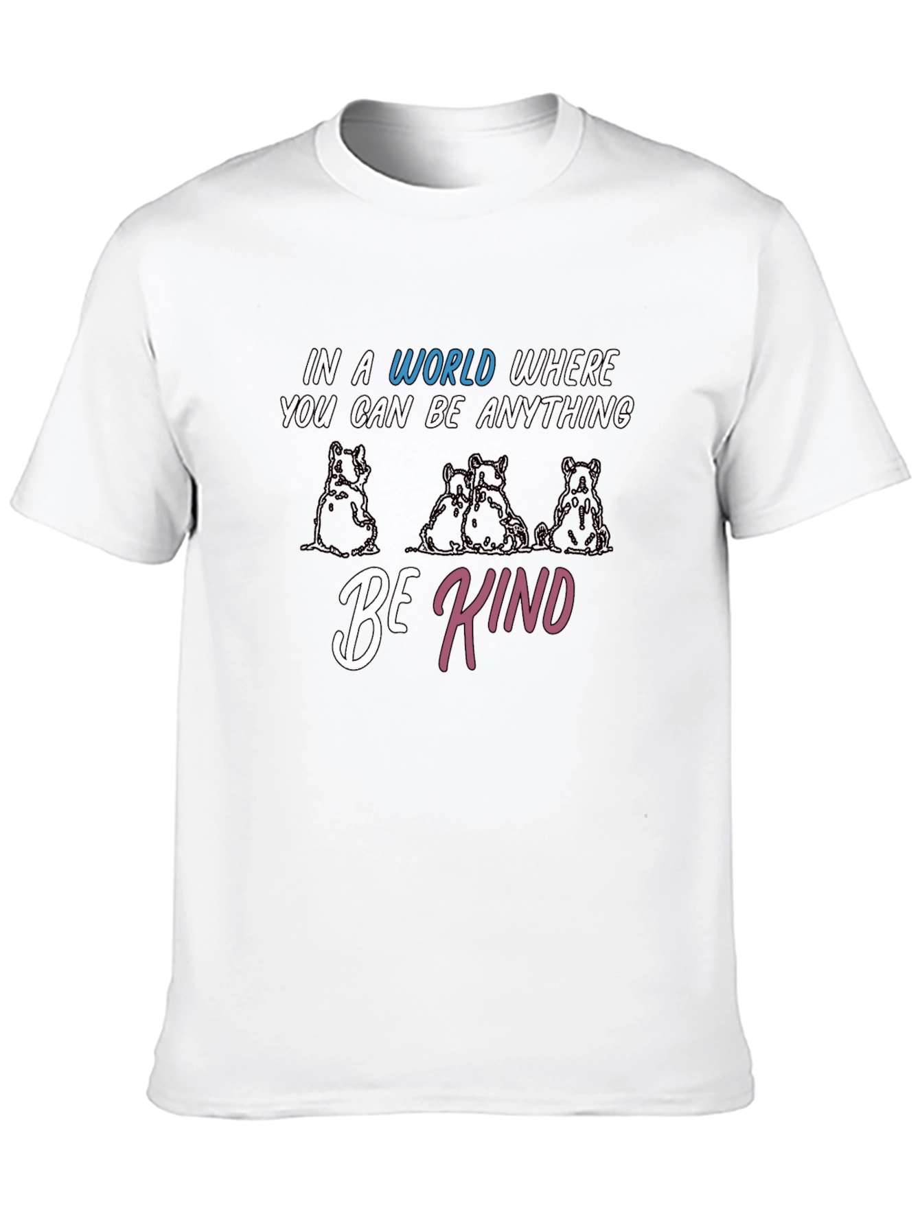 Be Kind Bears Graphic Tee - Soft Cotton Blend