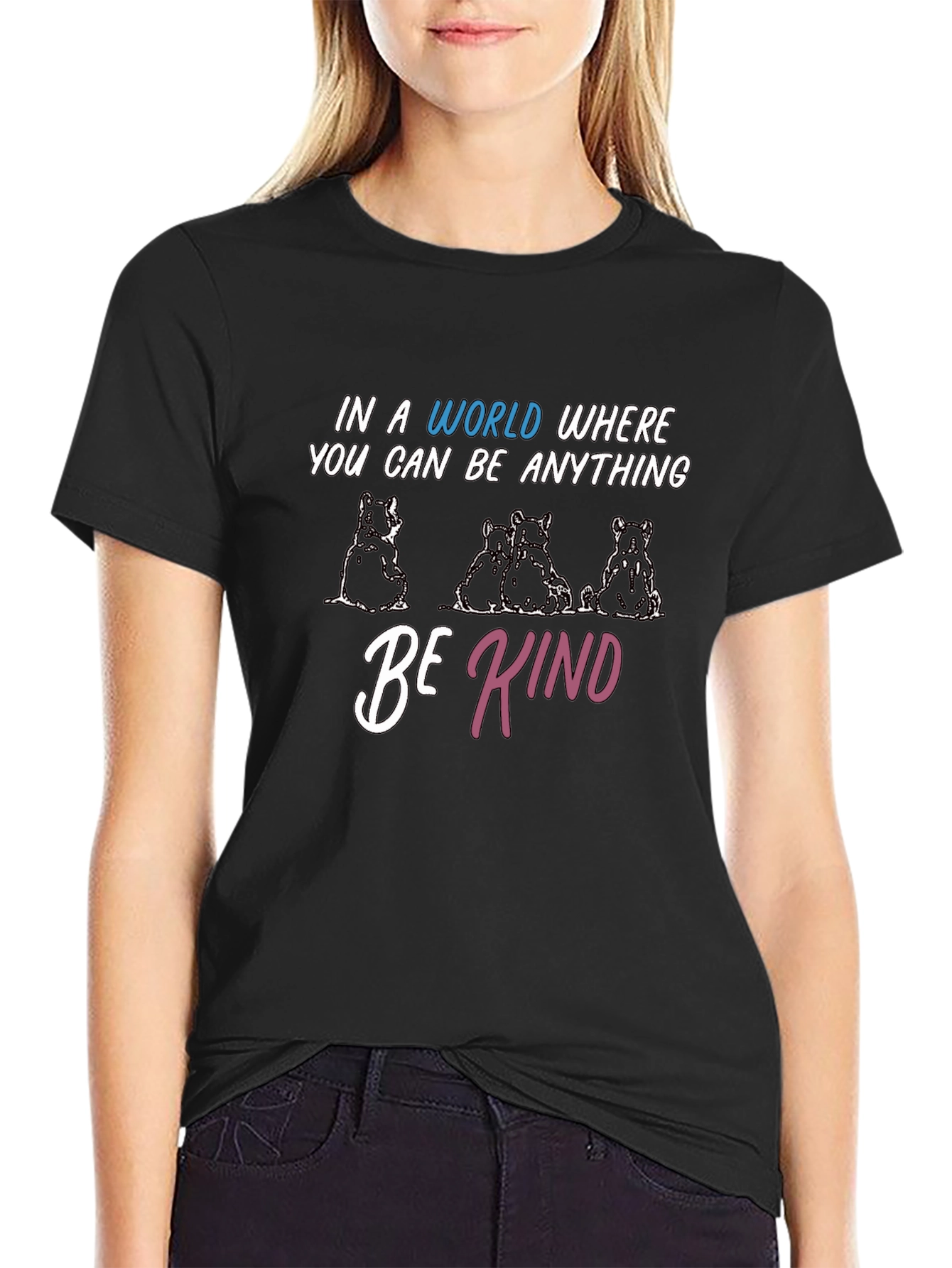 Be Kind Bears Graphic Tee - Soft Cotton Blend