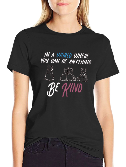 Be Kind Bears Graphic Tee - Soft Cotton Blend