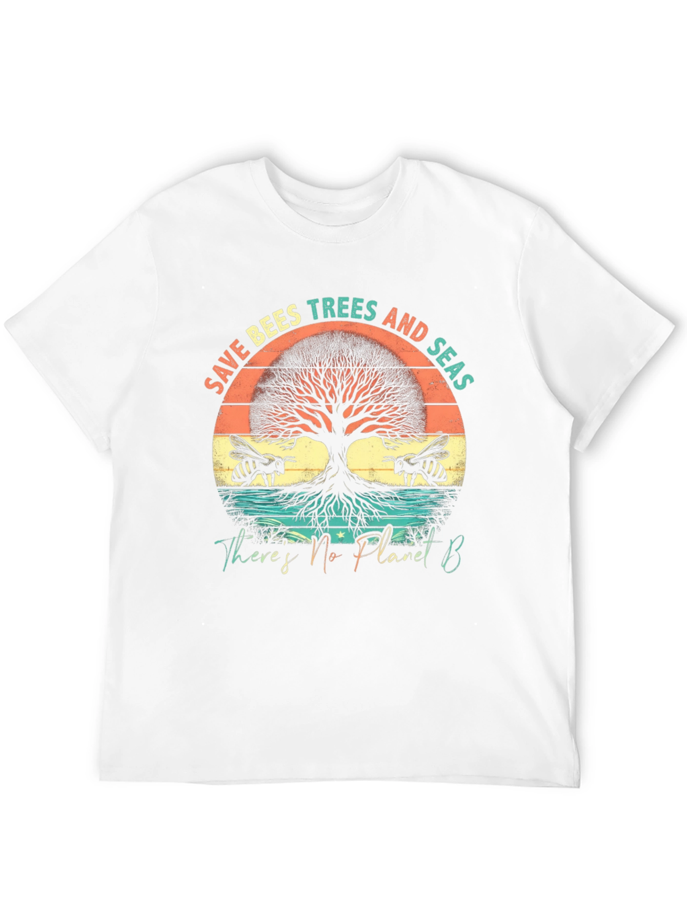 Save Bees Trees Seas T-Shirt - Planet B
