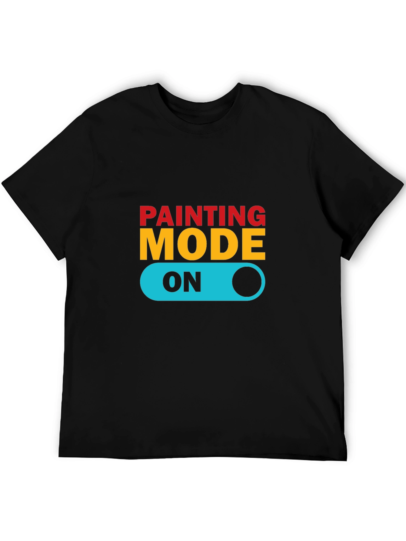 Painting Mode On Graphic Tee - Stylish Artist T-Shirt