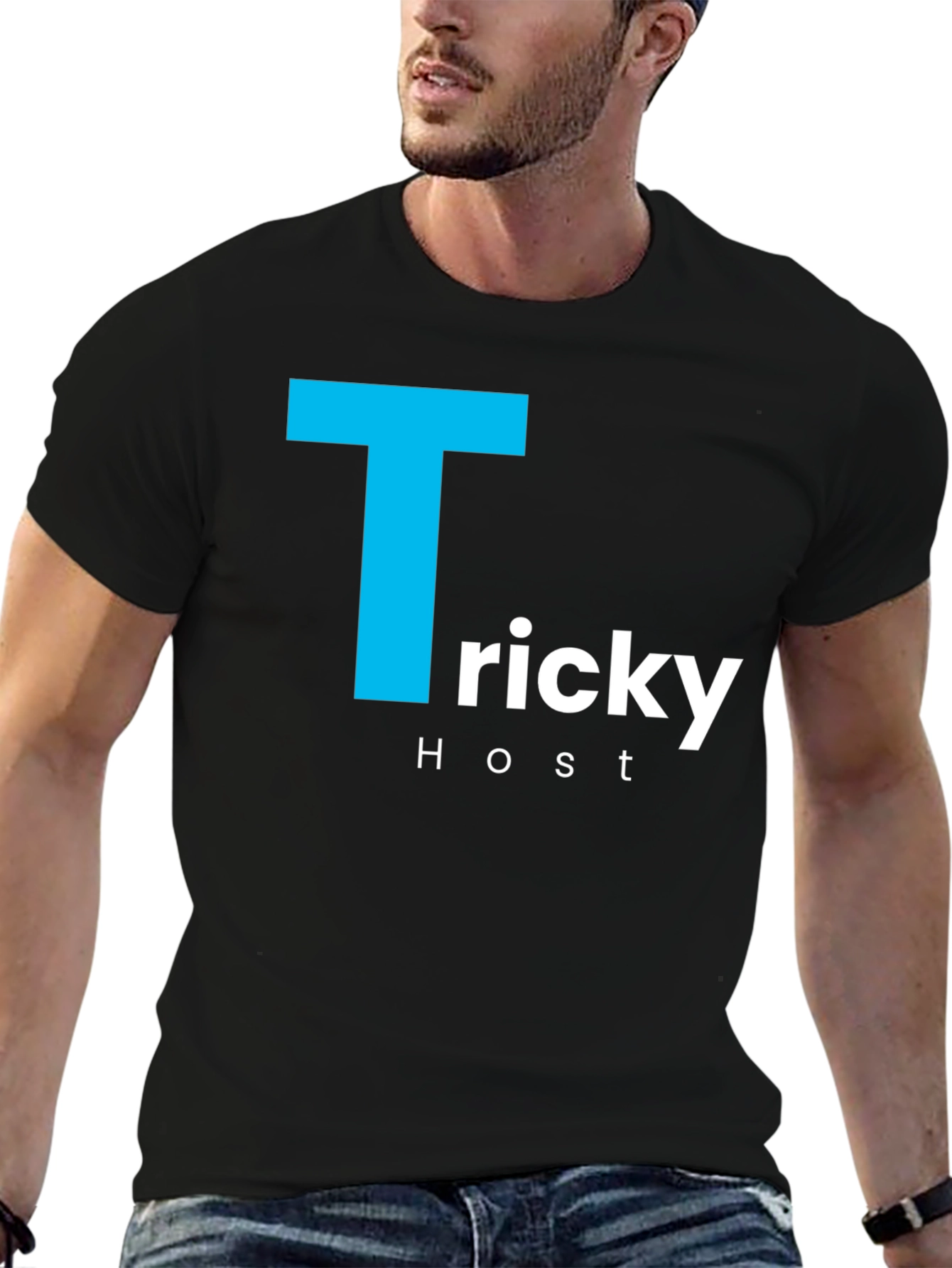 Tricky Host T-Shirt - Stylish Black Tee