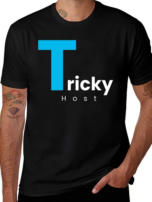 Tricky Host T-Shirt - Stylish Black Tee