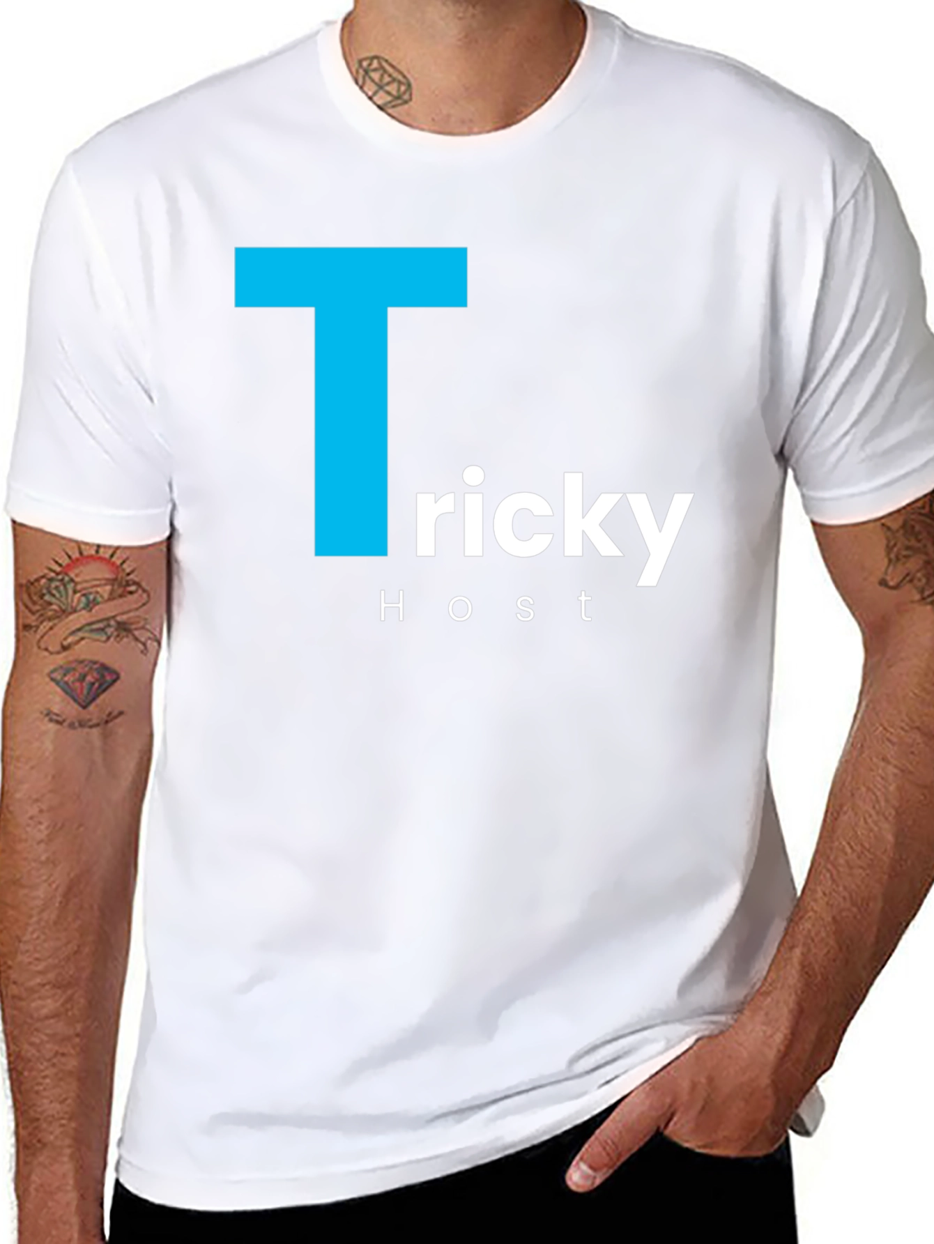 Tricky Host T-Shirt - Stylish Black Tee