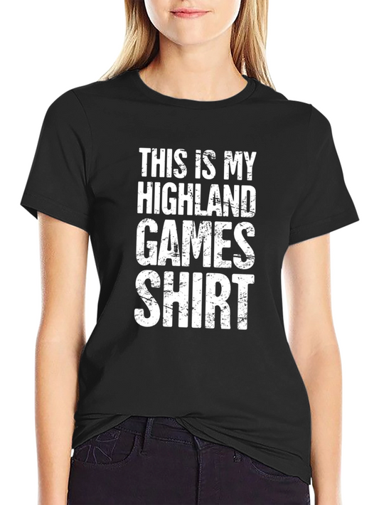 Highland Games Shirt - Mens Black Tee
