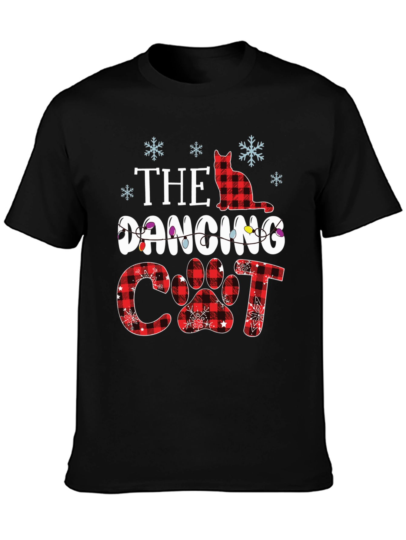 Festive Cat T-Shirt - The Dancing Cat