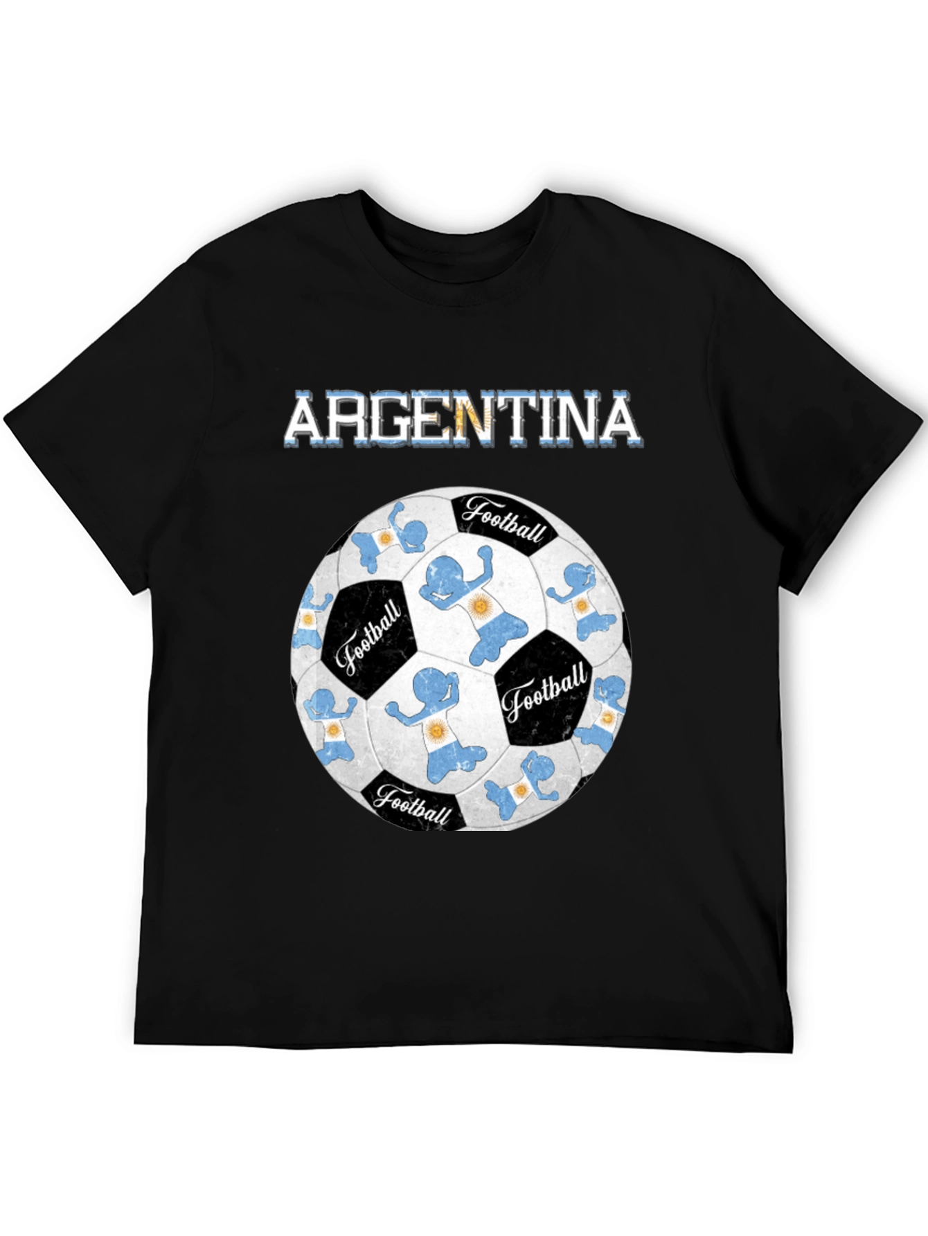 Argentina Football T-Shirt Soccer Ball Design