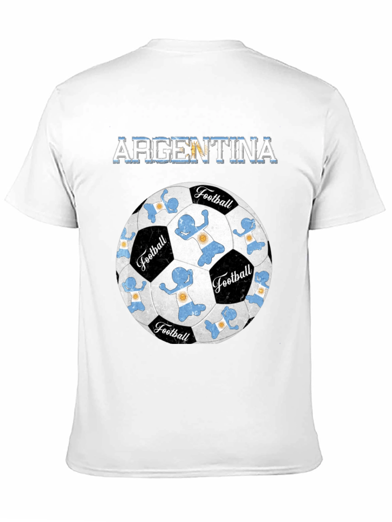 Argentina Football T-Shirt Soccer Ball Design